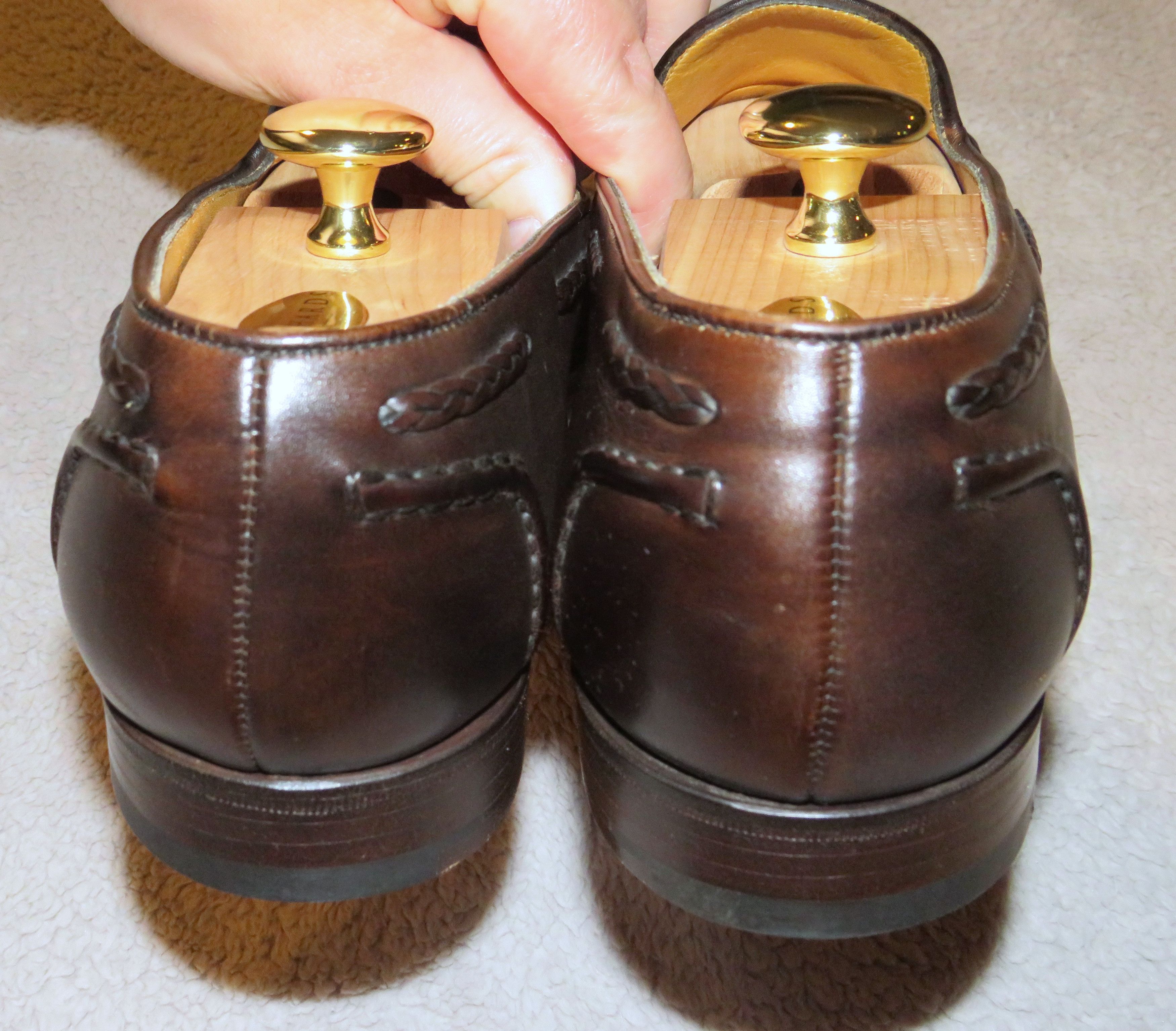 Edward Green Belgravia Dark Oak Antique Loafers 10.5 C NWB Size US 10.5 / EU 43-44 - 8 Thumbnail