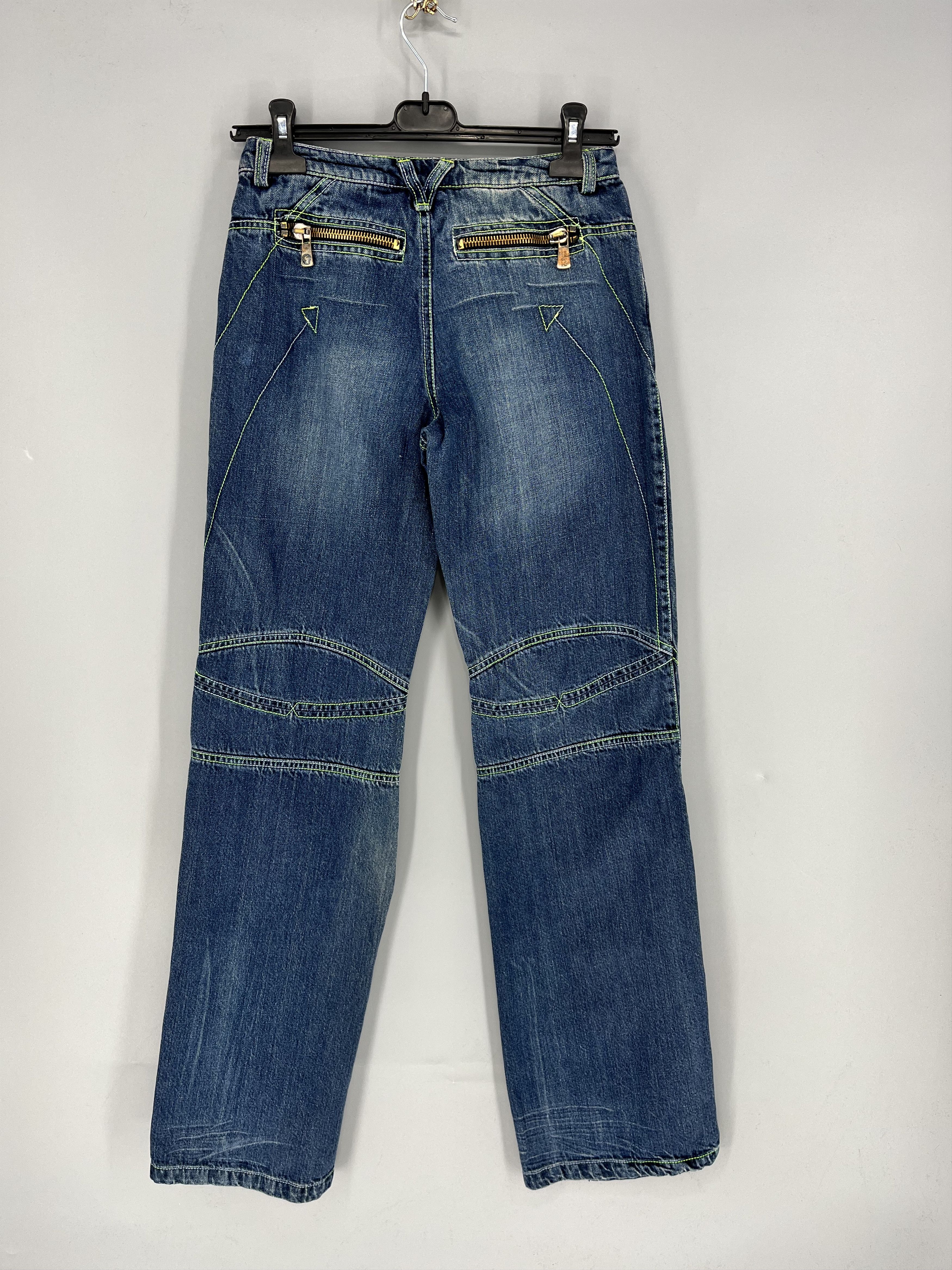 Versace Vintage VERSACE JEANS COUTURE Line Low-Rise Y2k Denim Pants Size 26" / US 2 / IT 38 - 7 Thumbnail