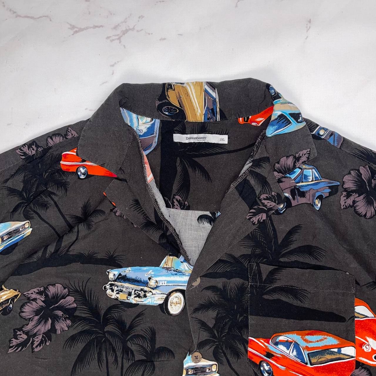 Vintage Shirt Hawai Shirt Print Cars Short sleeve Size XXL Baggy Size US XXL / EU 58 / 5 - 14 Thumbnail