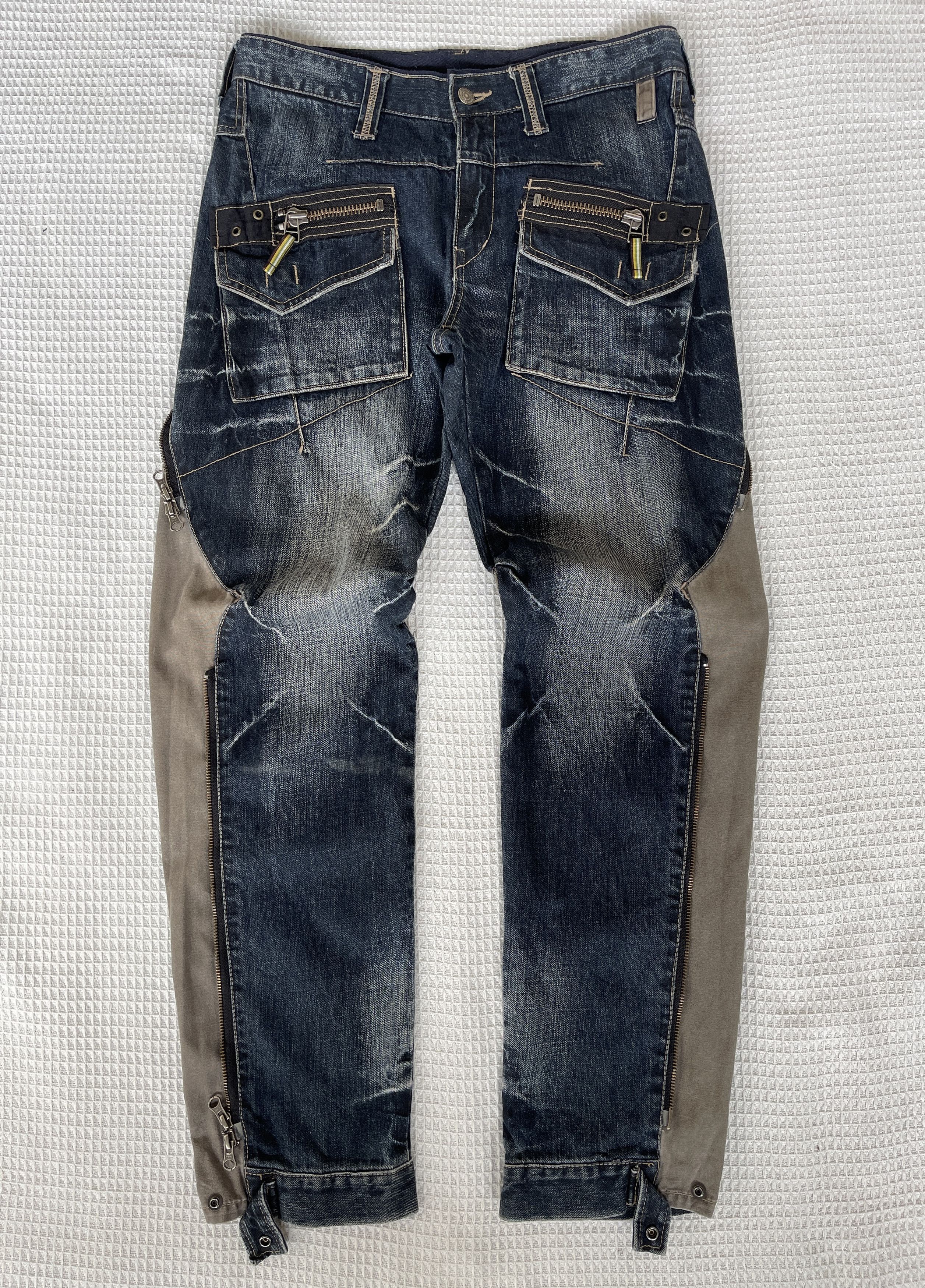 PPFM ’90s🔥PPFM🔥Bondage Hybrid Cargo Pants Zipper Clad Size US 33 - 1 Thumbnail