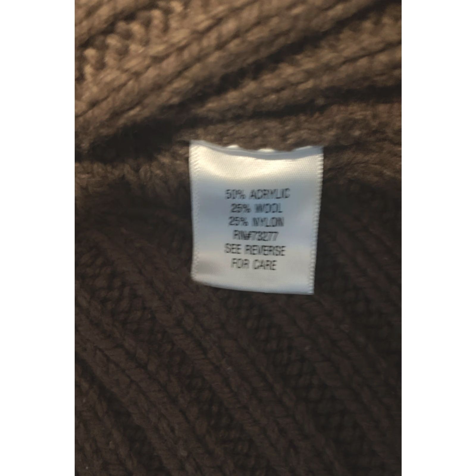 Vintage SO Jrs. Medium Y2K Sweater Pullover Brown V-Neck Button Knit Slim 90s Hipster Grunge 1026 Size M / US 6-8 / IT 42-44 - 4 Thumbnail