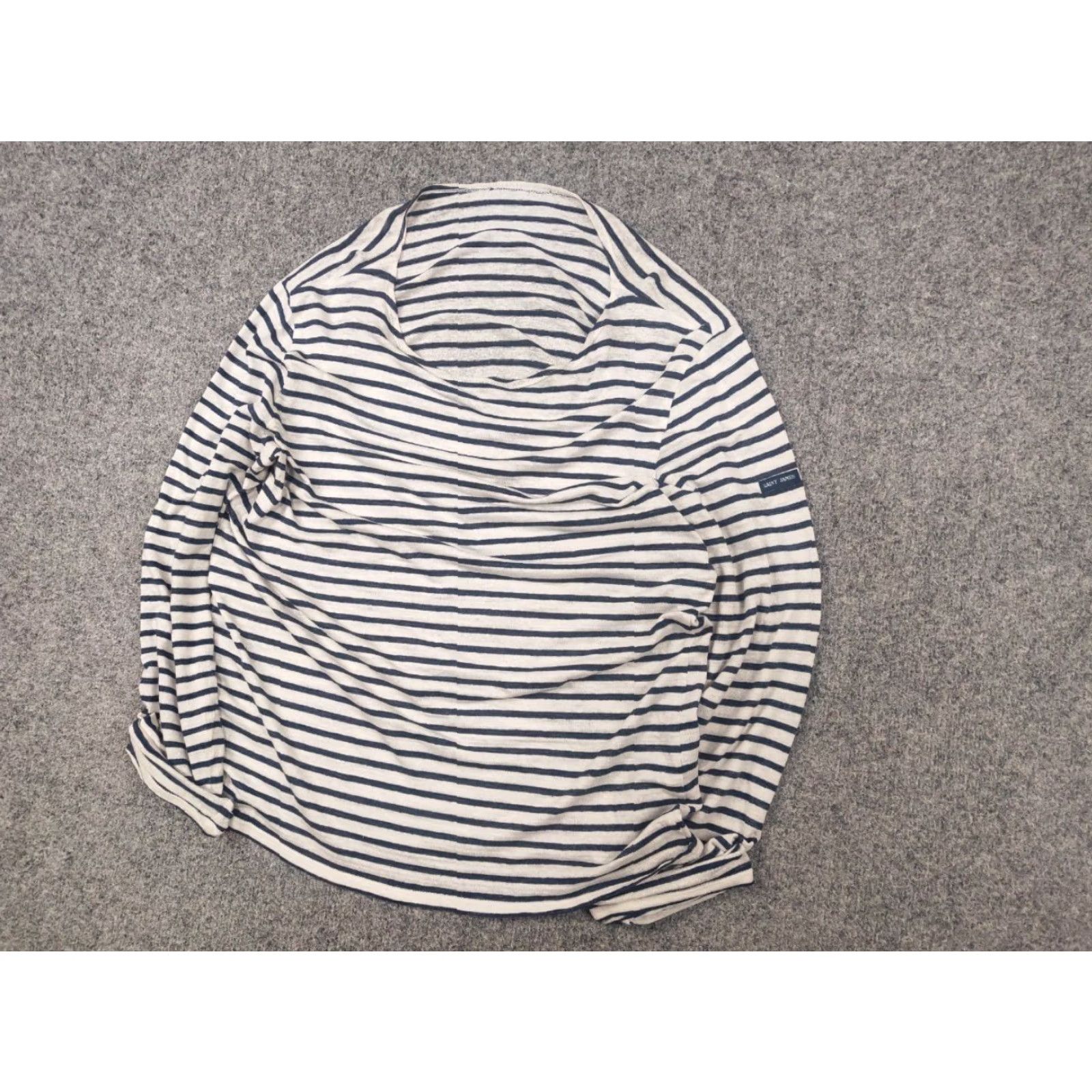 Saint James Saint James asap rocky Shirt Long Sleeve Blue Vintage Cotton Linen blend unisex M 90s Rock Aerosmith France Size US M / EU 48-50 / 2 - 4 Thumbnail