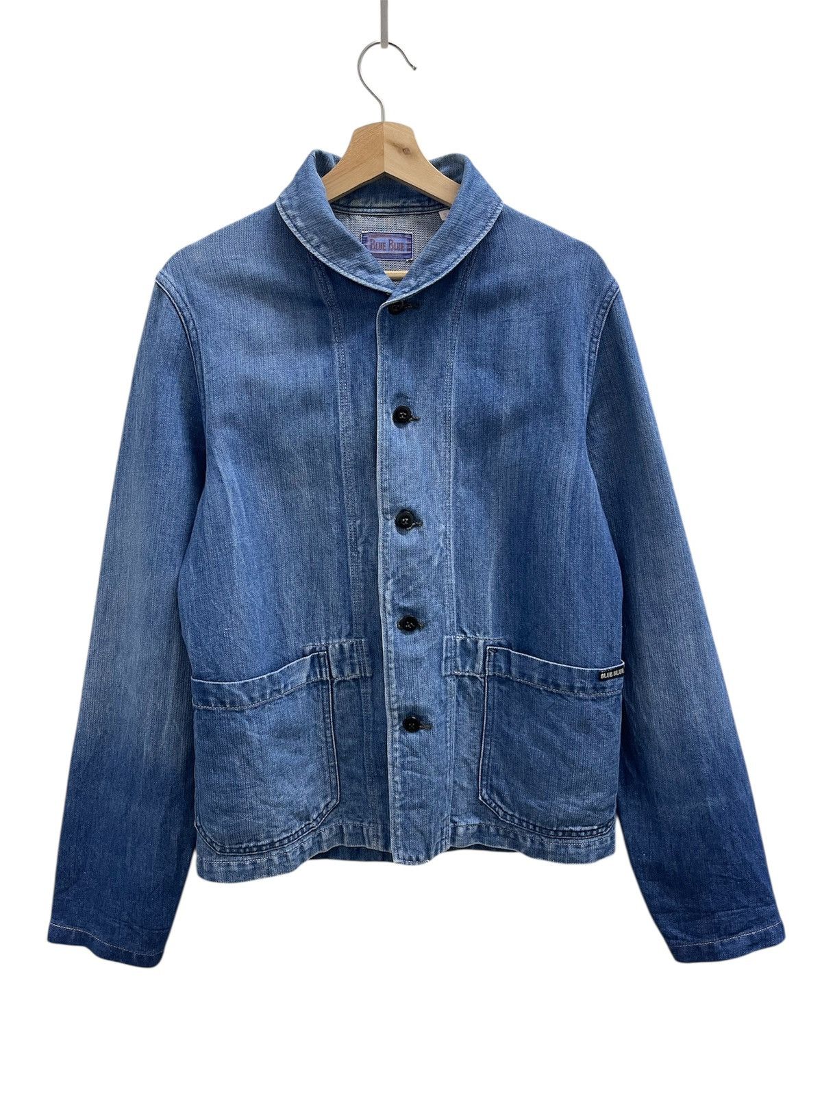 Vintage Blue Blue Faded Denim Jacket