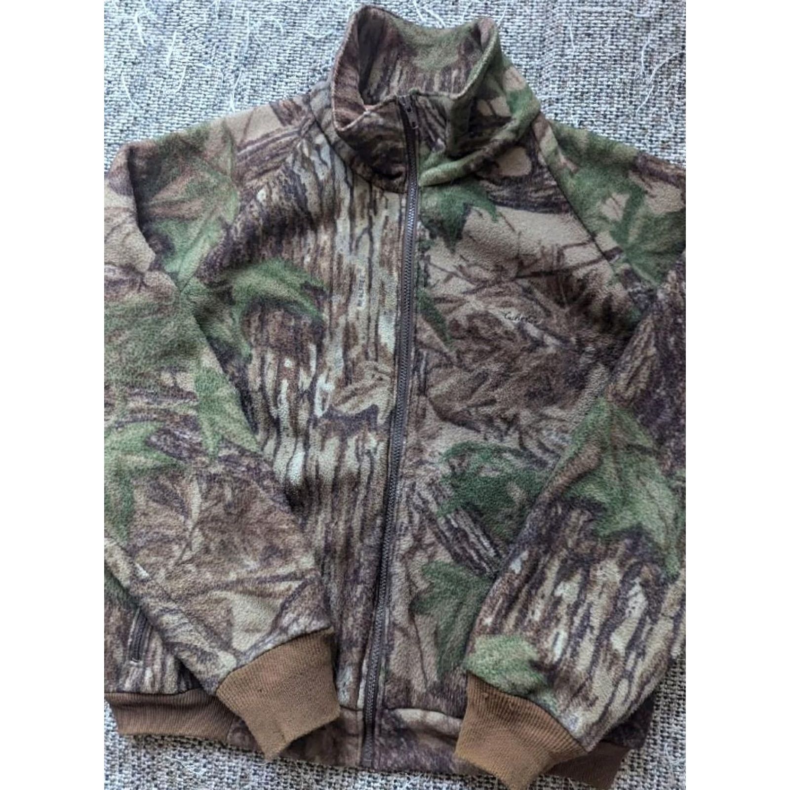 Vintage VINTAGE Cabela's Jacket Shirt Men L USA Camouflage Fleece Real Tree Whitetail Hunting Brown 44 in Bomber Chest 44 in Mens Size US L / EU 52-54 / 3 - 3 Thumbnail