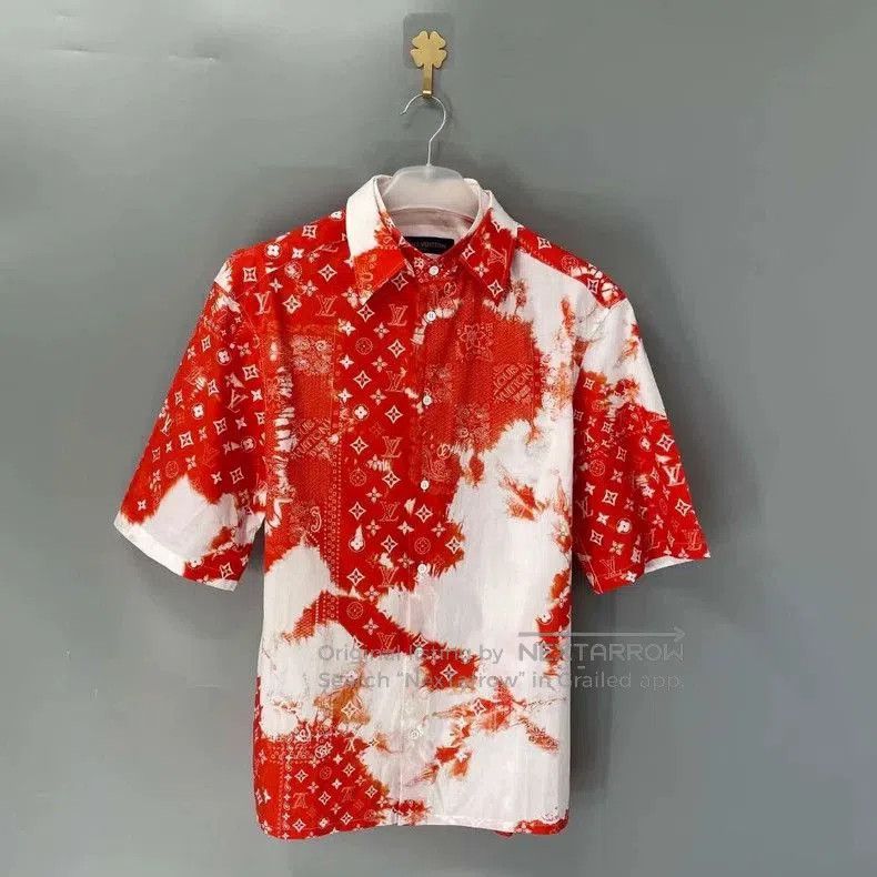 Louis Vuitton Louis Vuitton Red Short Sleeve Shirt. Size US L / EU 52-54 / 3 - 3 Thumbnail
