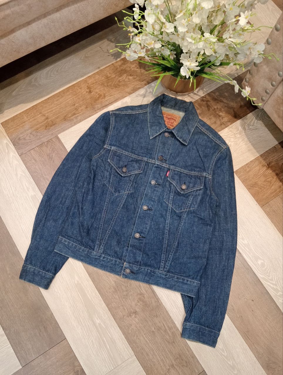 Levi's Vintage Clothing LEVI'S VINTAGE 71557 CAPITAL E BLUE DENIM JACKET - SIZE 40 Size US L / EU 52-54 / 3 - 3 Thumbnail