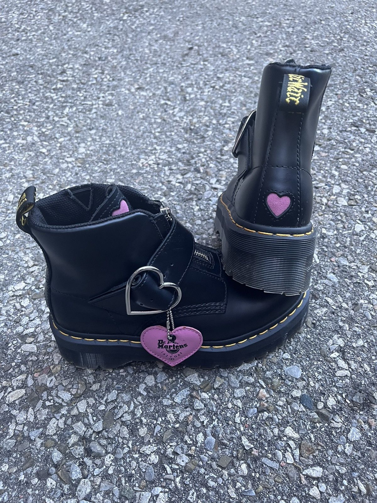 Dr. Martens × Lazy Oaf Dr Martens x Lazy Oaf Platform Leather Boots Size US 7 / IT 37 - 4 Thumbnail