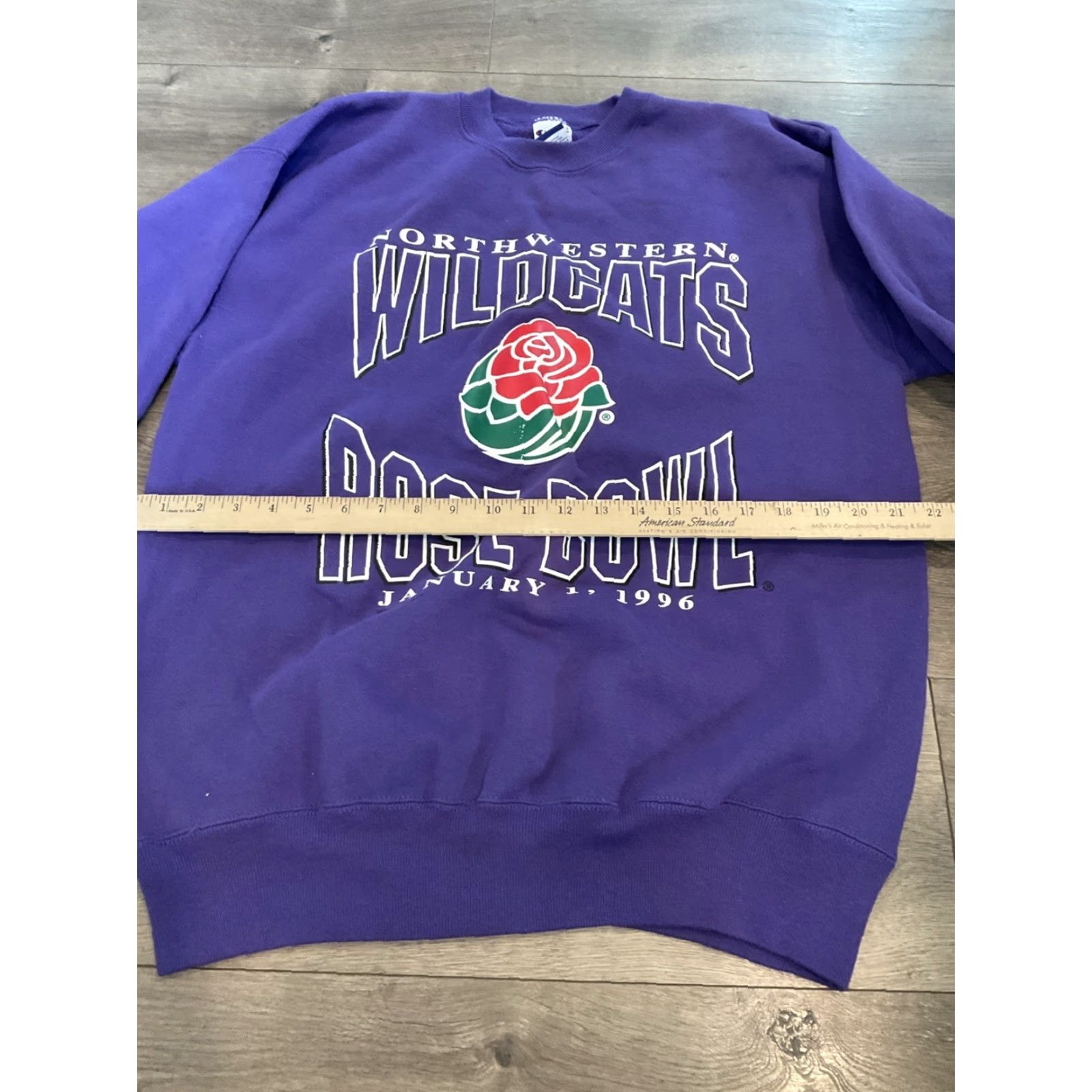 Champion VINTAGE Champion Northwestern Rose Bowl Reverse Weave Sweatshirt Shirt Mens L Purple NCAA 90s College Football Graphic Print Size US L / EU 52-54 / 3 - 3 Thumbnail