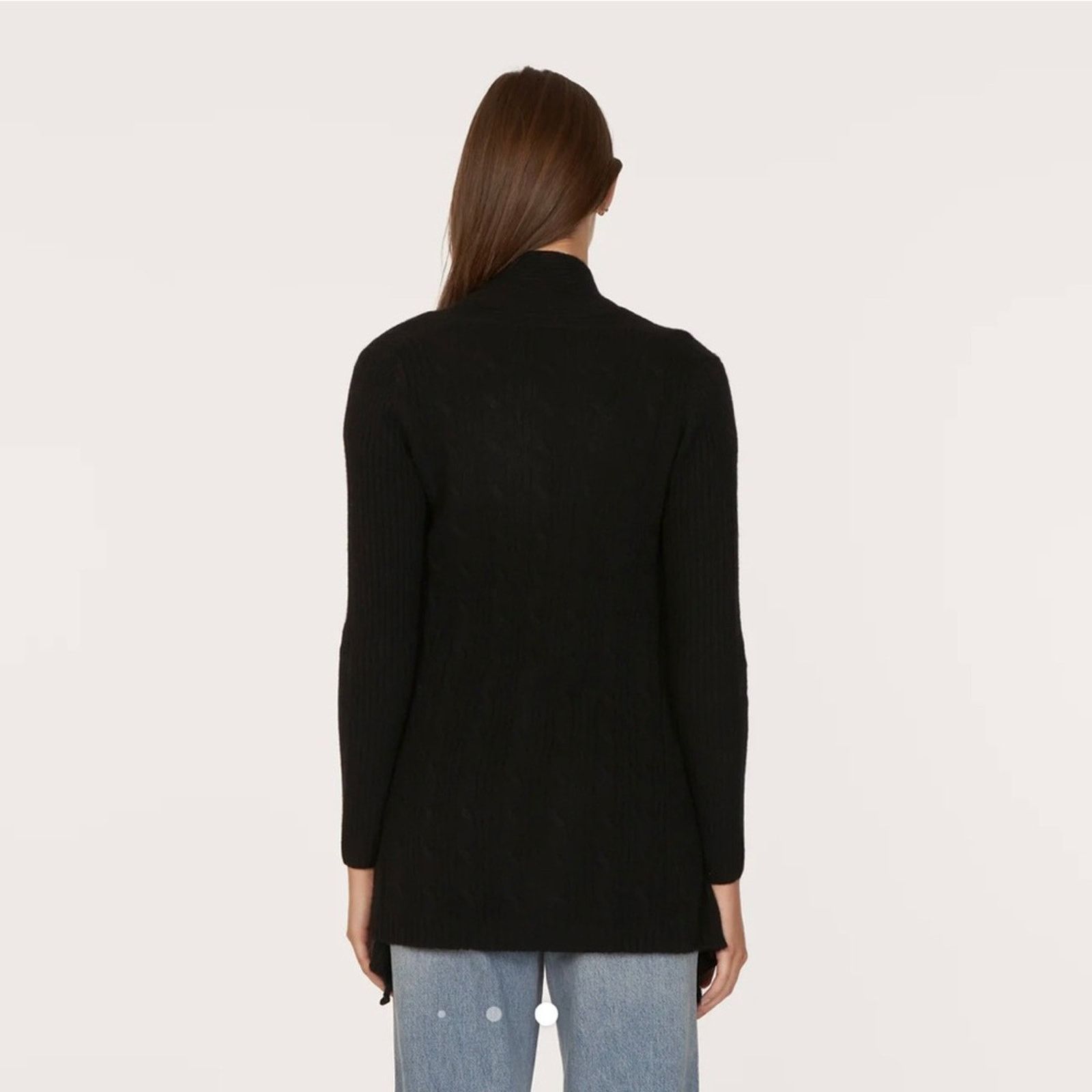 Autumn Cashmere Autumn Cashmere Cable Drape in Ebony Size M / US 6-8 / IT 42-44 - 4 Thumbnail