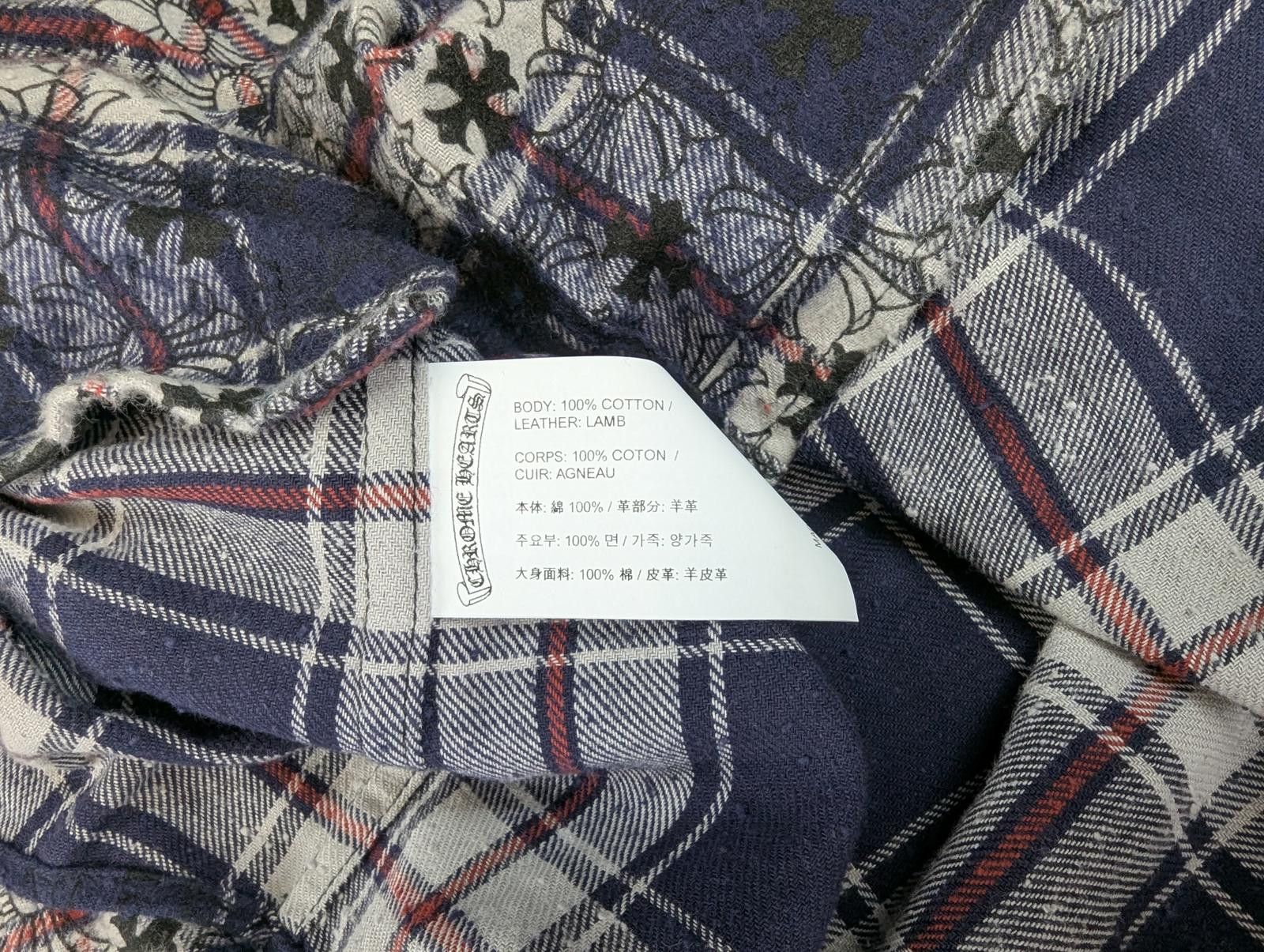 Chrome Hearts Chrome Hearts Loose Ends Flannel in Blue Size US L / EU 52-54 / 3 - 8 Thumbnail