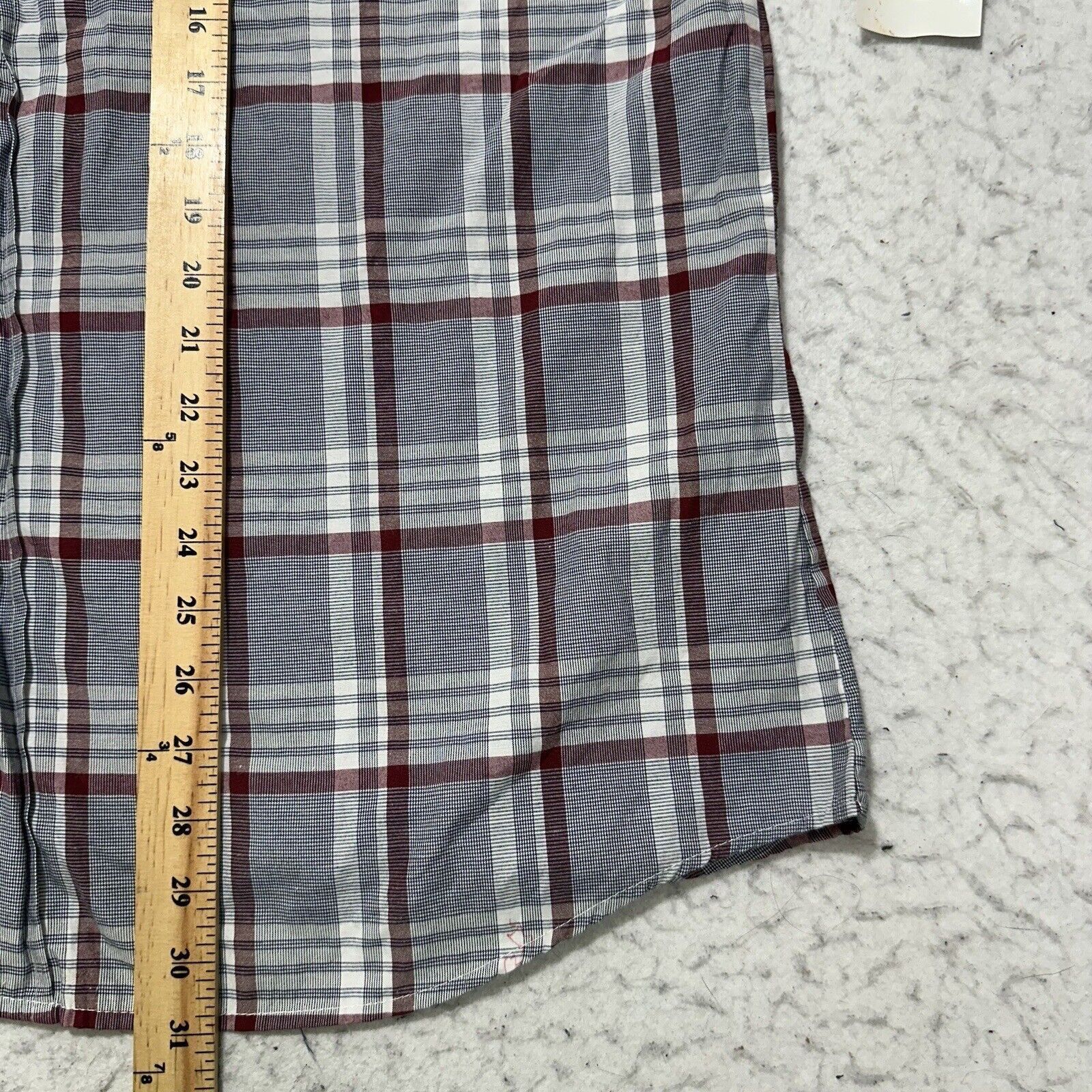 Sahara Club Sahara Club XL Button Down Pocket Dress Shirt Gray Red Plaid Size US XL / EU 56 / 4 - 8 Thumbnail