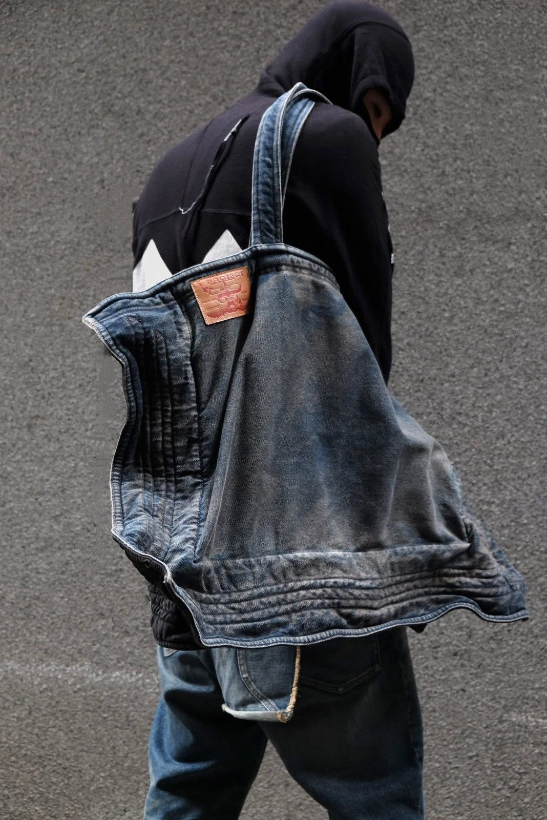 Y/Project Y/Project Blue Maxi Denim Tote Size ONE SIZE - 3 Thumbnail
