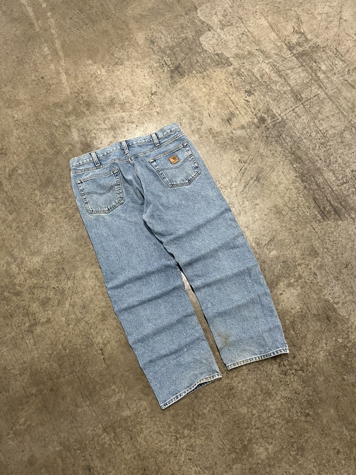 Carhartt × Vintage Carhartt baggy fit denim pants hype rare workwear skater Size US 38 / EU 54 - 1 Thumbnail