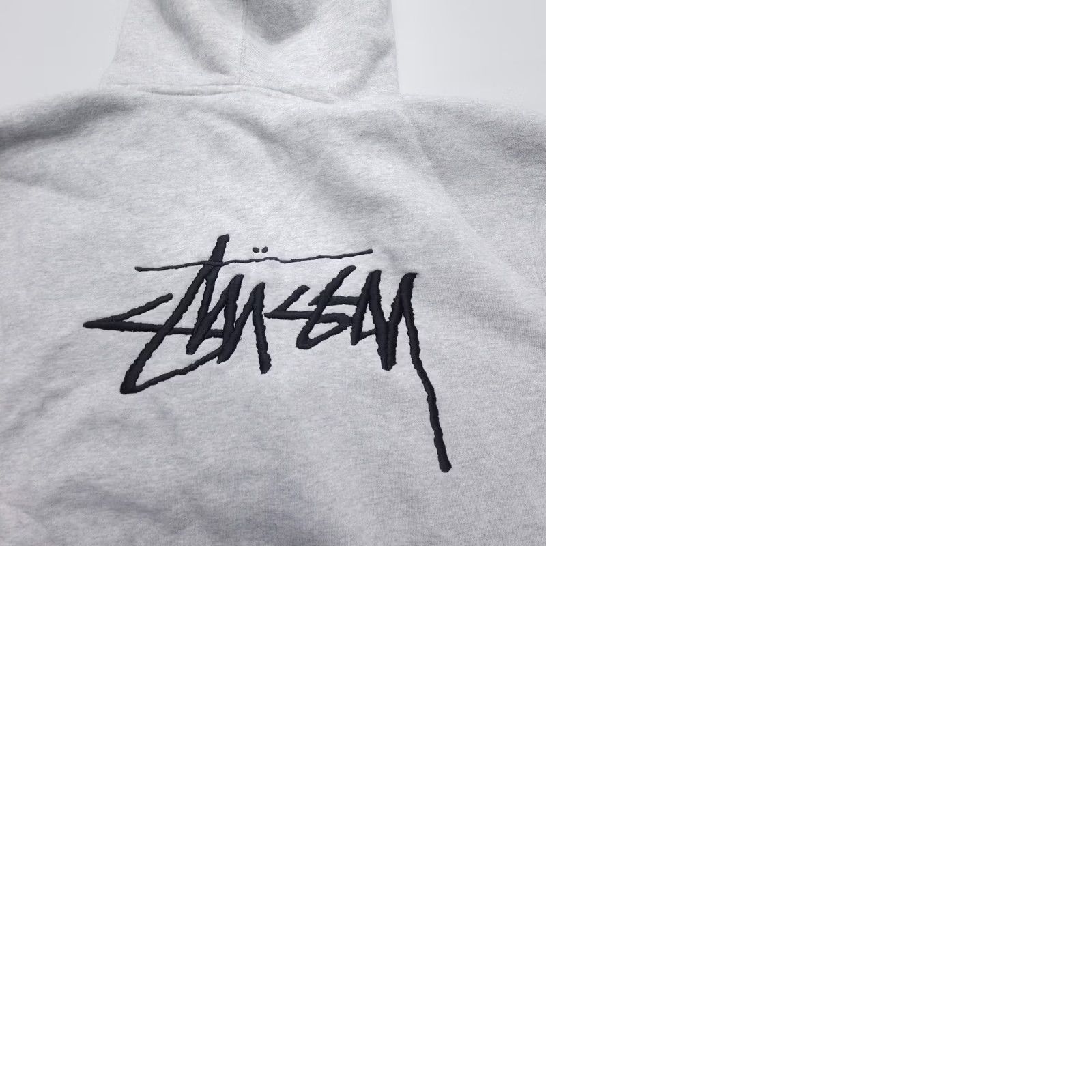 ASH Stussy Hoodie Ash Heather Mens L Street Skate Pullover Size US L / EU 52-54 / 3 - 9 Thumbnail