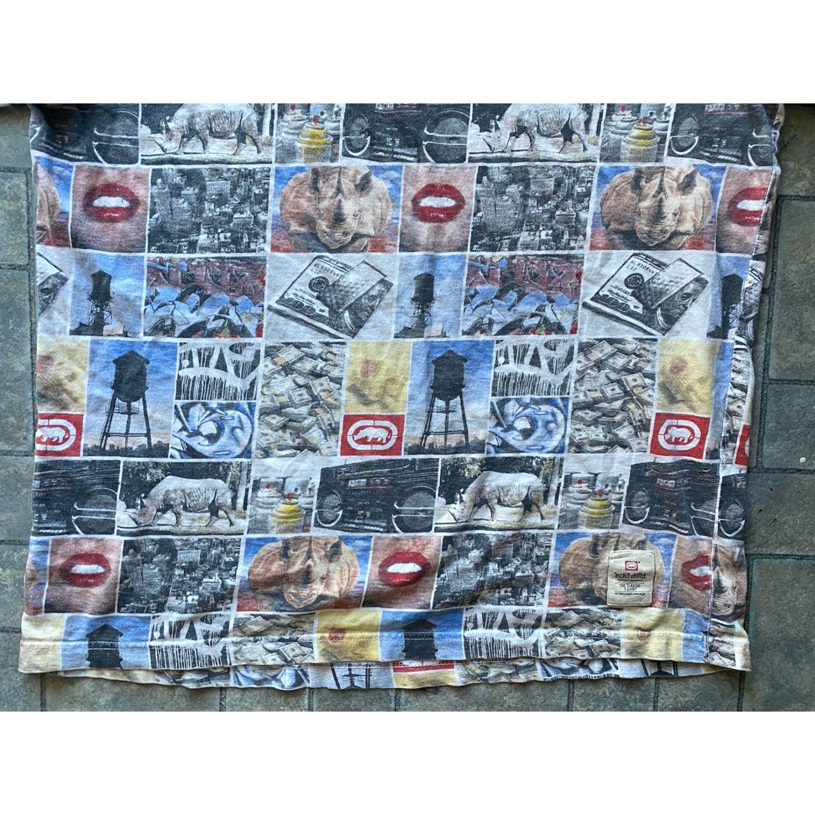 Ecko Unltd. Ecko Unltd T-Shirt Men 3XL AOP All Over Print Multicolor Mens Shirt Size US XXL / EU 58 / 5 - 2 Thumbnail