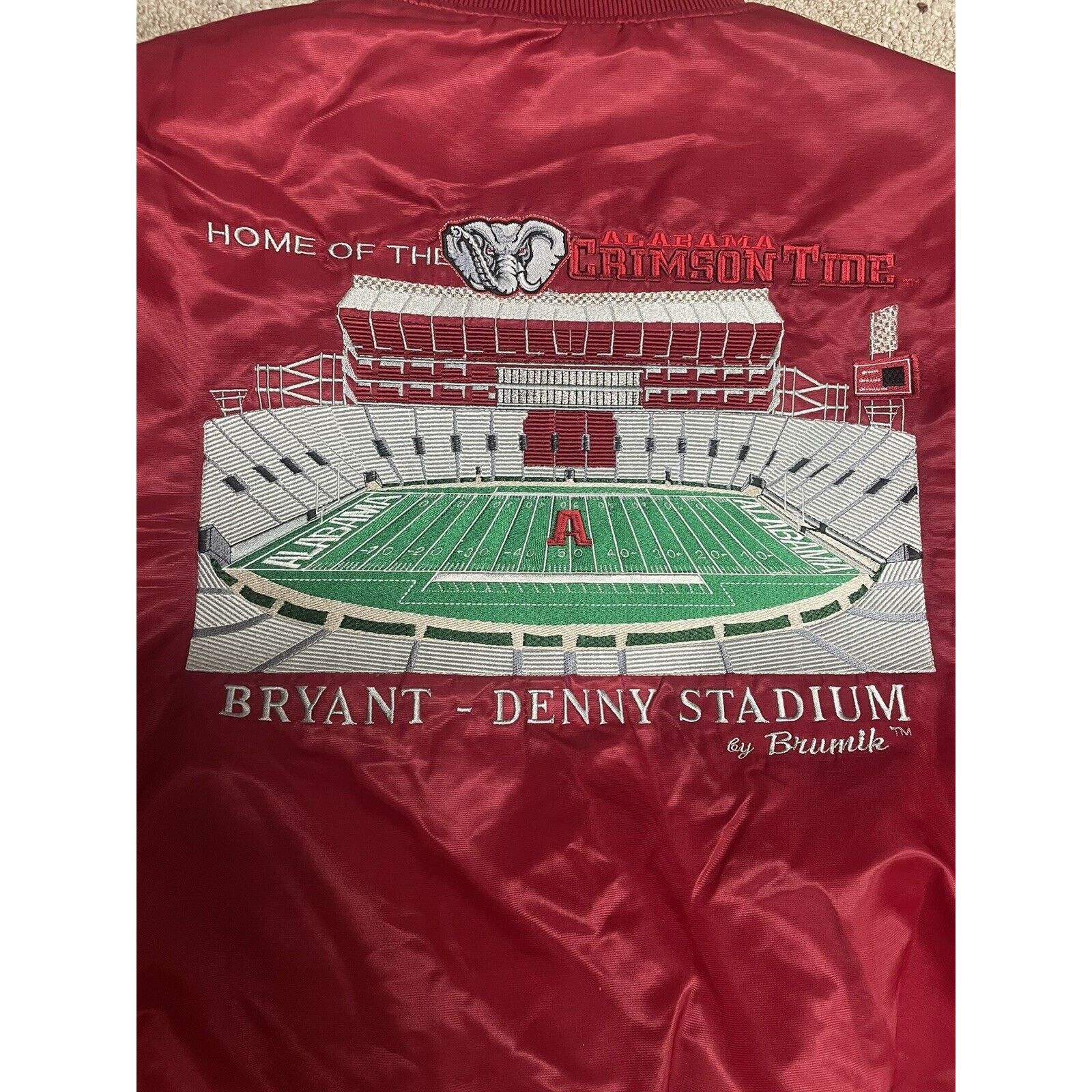 Vintage VTG University of Alabama Satin Stadium Jacket 2XL. *NWT* Size US XXL / EU 58 / 5 - 5 Thumbnail