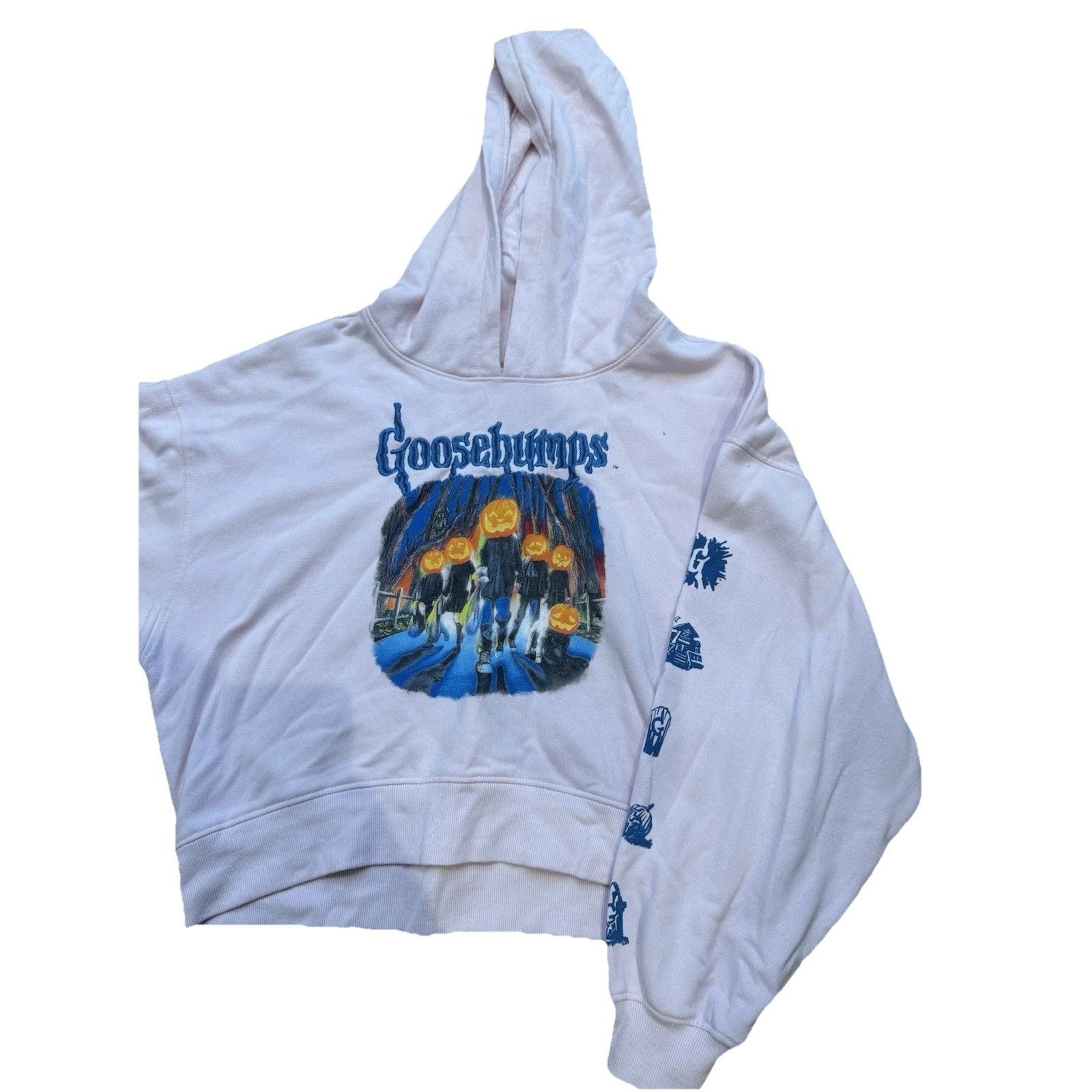 Other Authentic Goosebumps Embroidered Letters CroppedHoodie Large Size L / US 10 / IT 46 - 3 Thumbnail