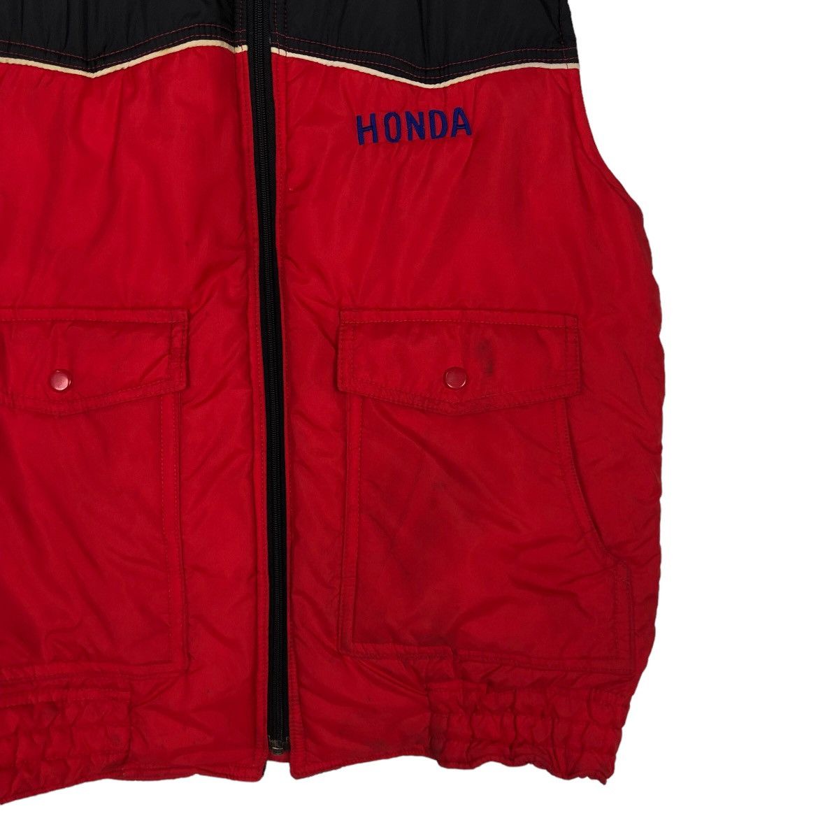 Honda 🔥Vintage Puffer Vest Racing Jacket Tank Top Honda Big Logo Size US L / EU 52-54 / 3 - 5 Thumbnail