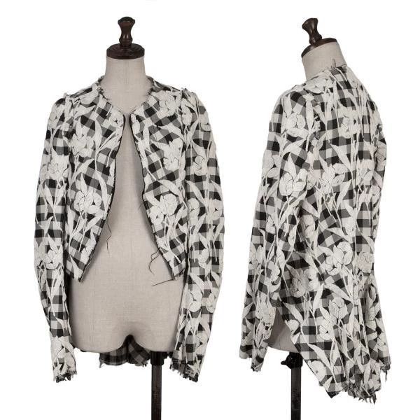 Comme des Garcons Comme des Garcons Black retro plaid flower coat Size M / US 6-8 / IT 42-44 - 1 Thumbnail