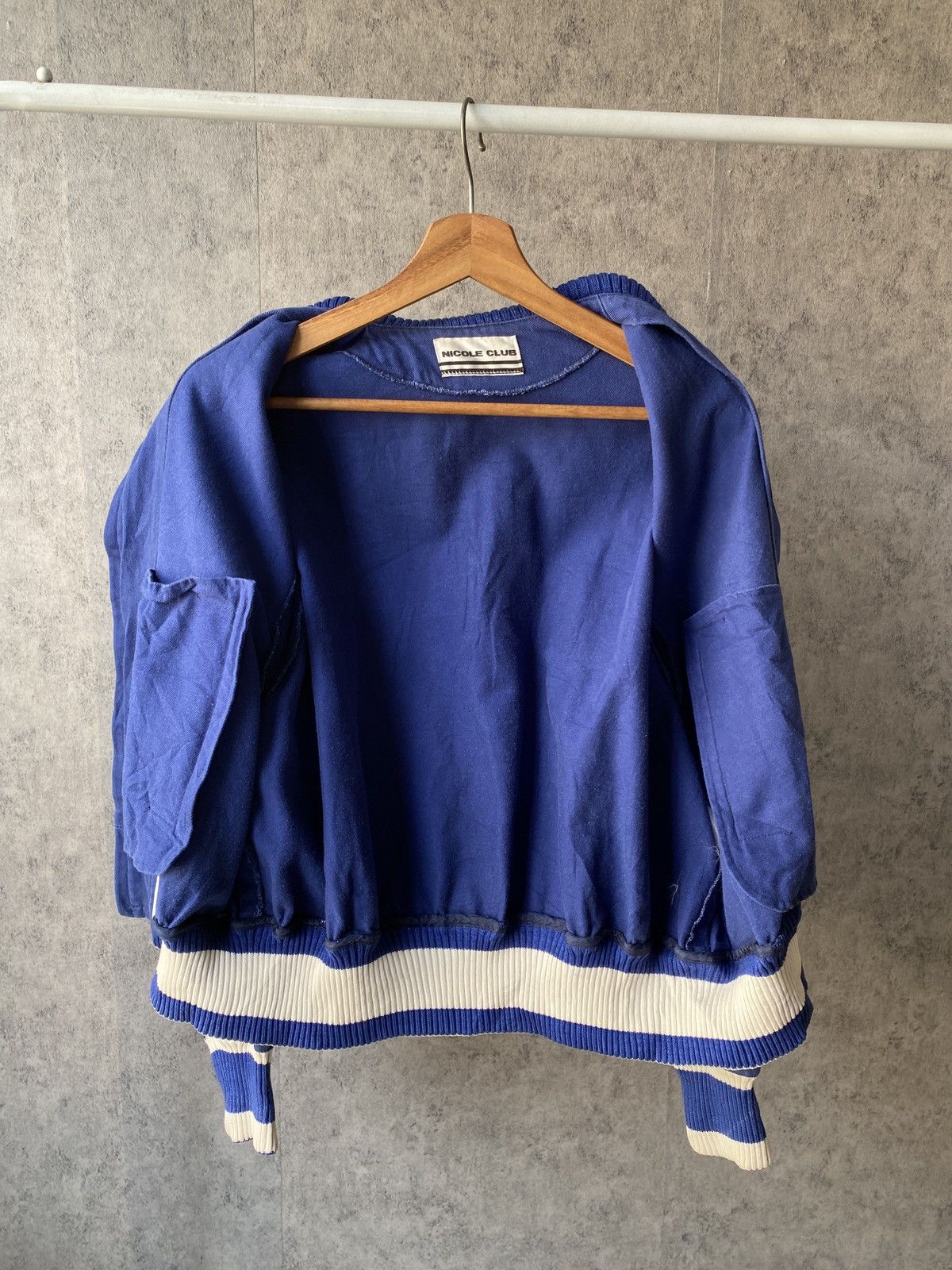 Japanese Brand Vintage 90s Nicole Club Big Lock Back Design Blue Faded Size US M / EU 48-50 / 2 - 7 Thumbnail