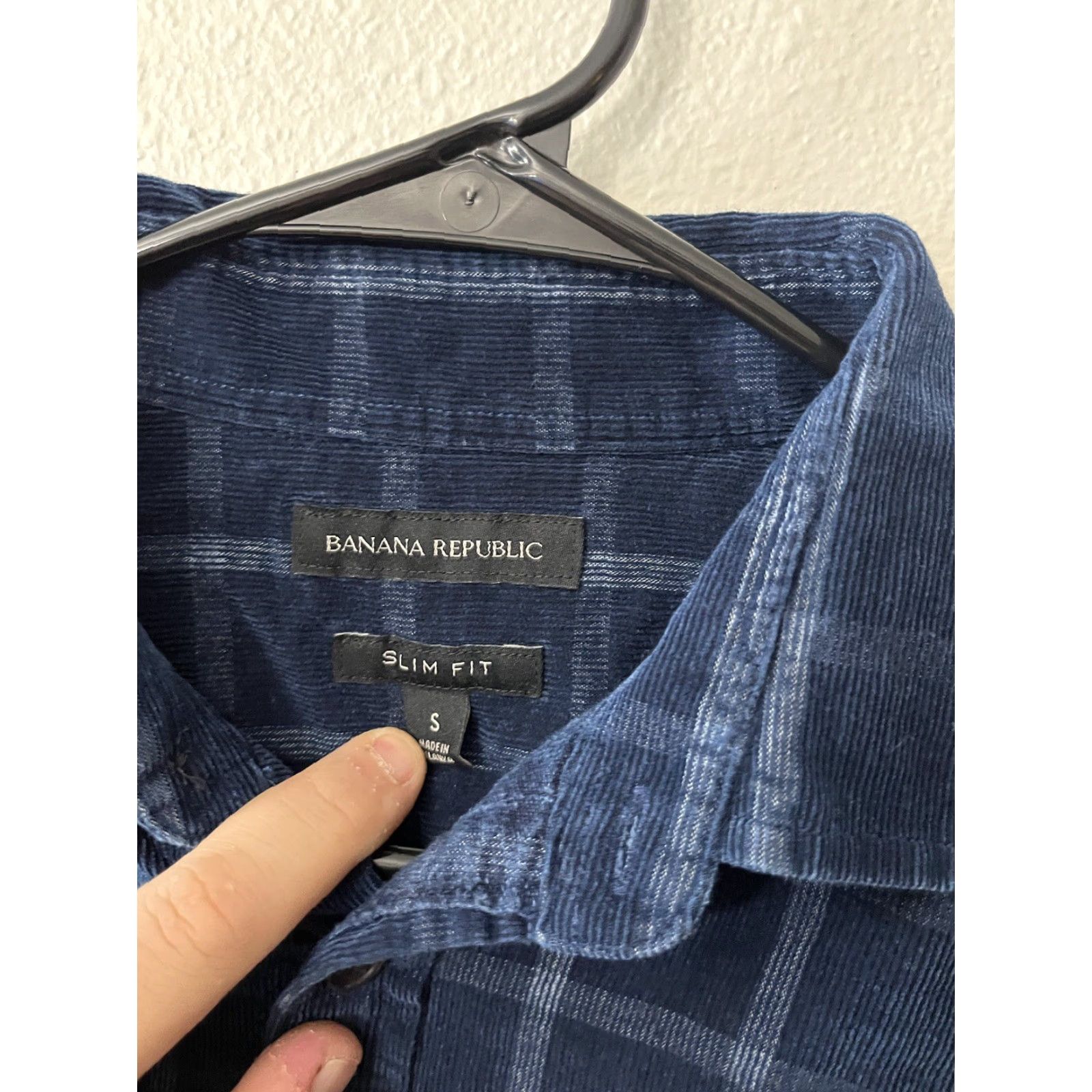Banana Republic VINTAGE Banana Republic Shirt Men S Blue Plaid Slim Fit Button Up Collared Long Sleeve 90s Classic Preppy Size US S / EU 44-46 / 1 - 3 Thumbnail