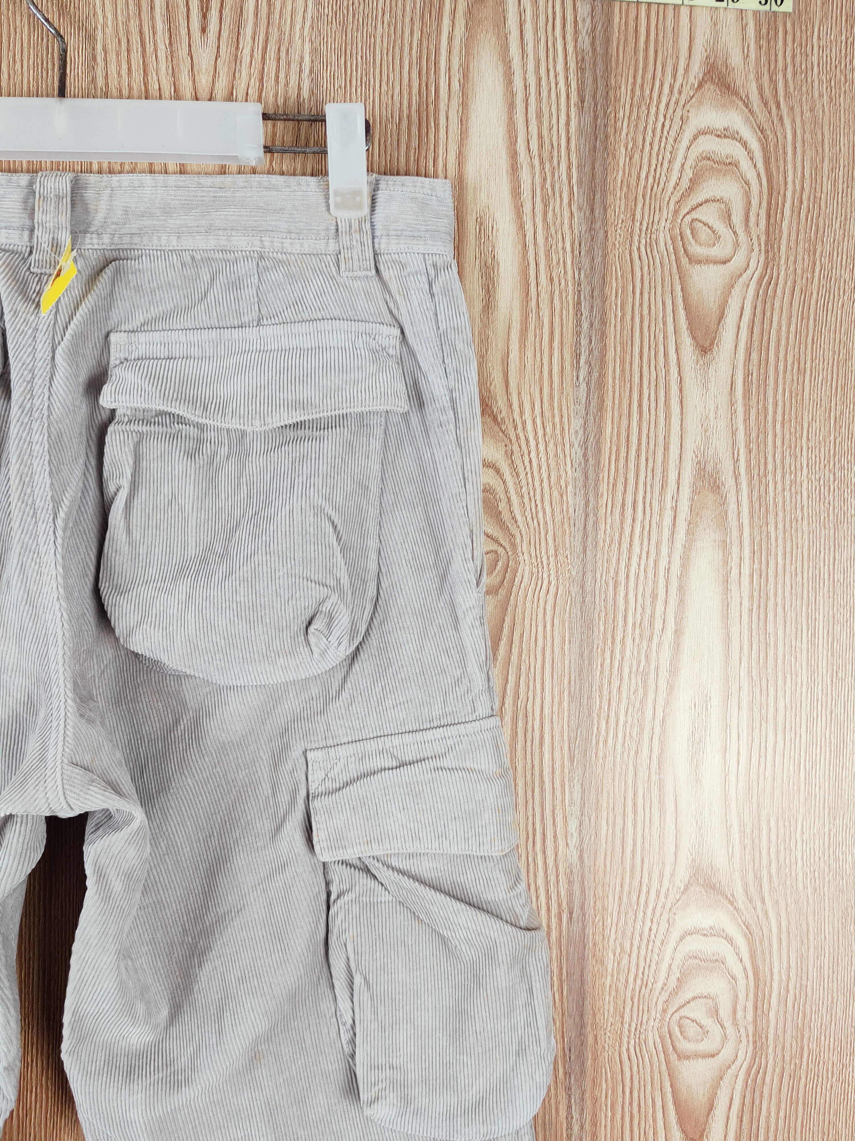 Slick Slick Gray Multipocket Corduroy Cargo Pants #W199 Size US 32 / EU 48 - 10 Thumbnail