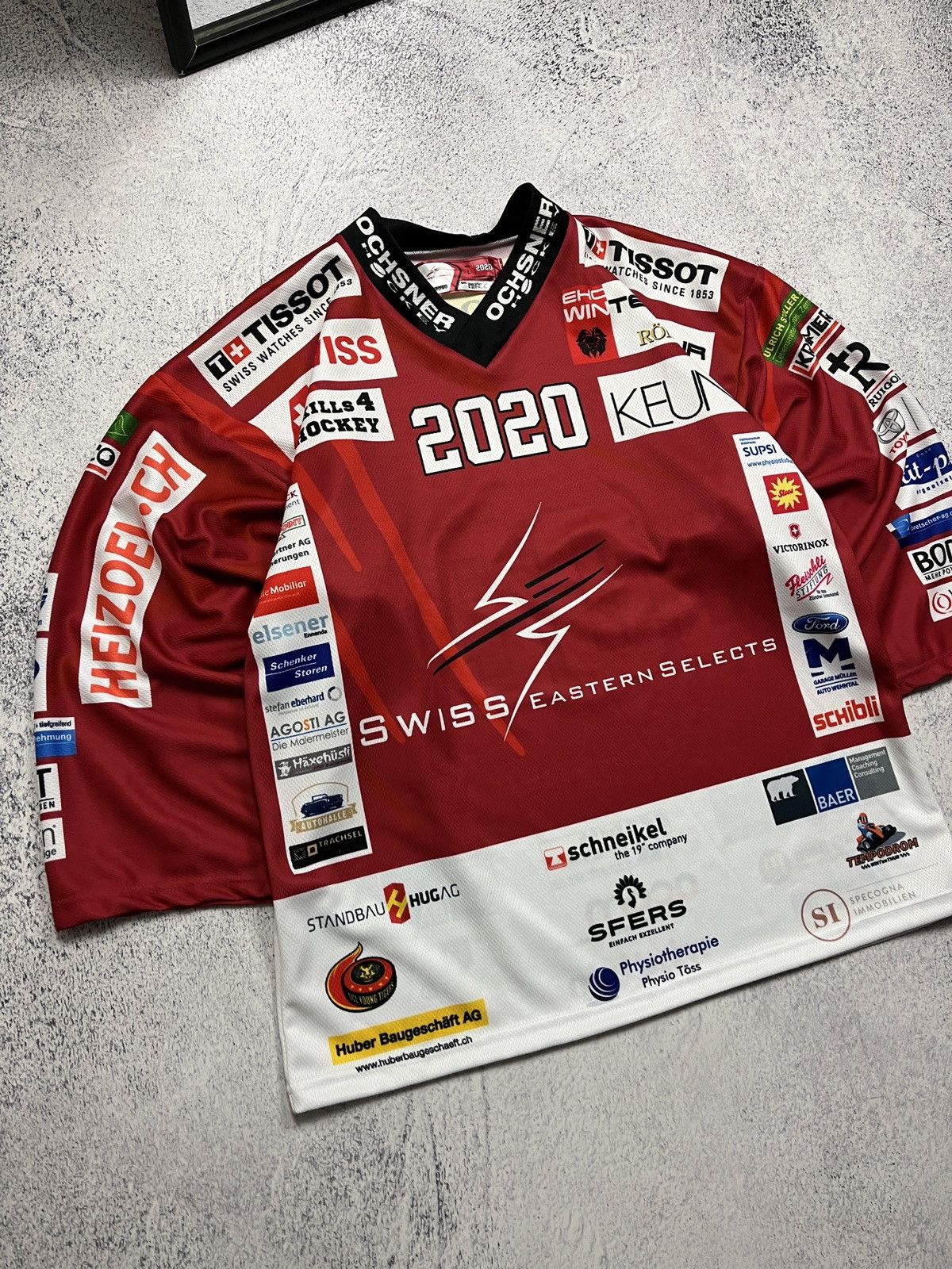 NHL Swiss Eastern Selects Team 2022 Signed Hockey Jersey Rare Size US L / EU 52-54 / 3 - 2 Thumbnail