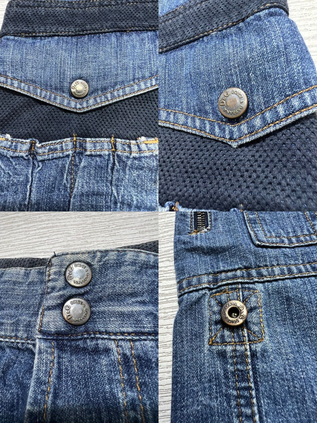 Dolce & Gabbana Dolce & Gabbana - AW03 Denim Parachute Carpenter Cargo Pants Size US 30 / EU 46 - 15 Thumbnail