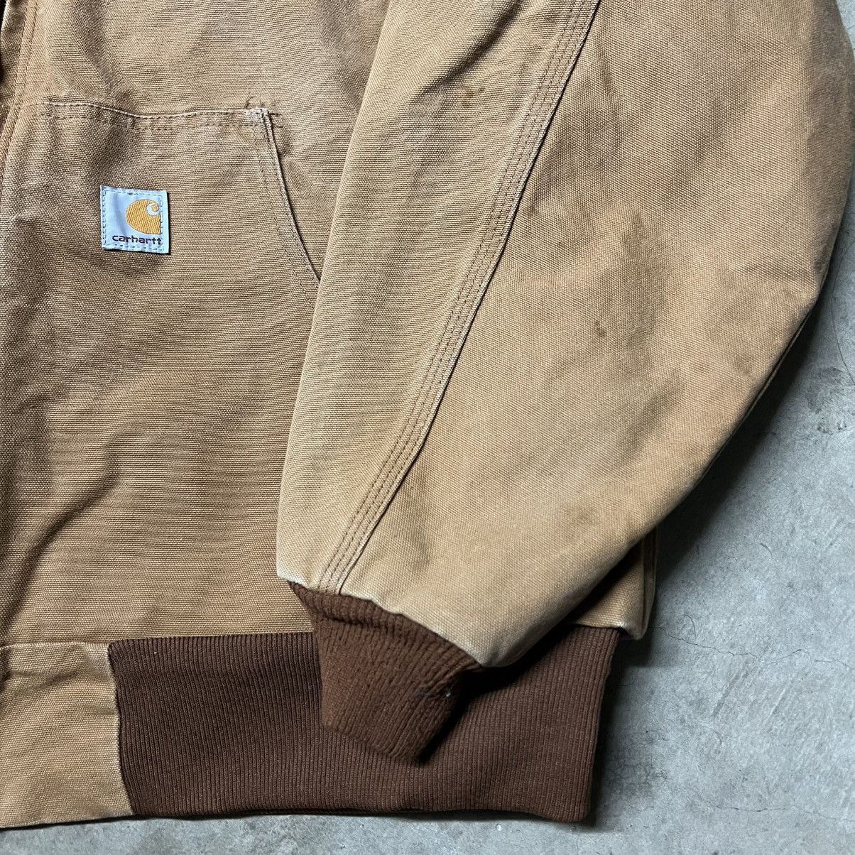 Carhartt × Carhartt Wip × Vintage Vintage 90’s Carhartt J131 BRN Full-Zip Hooded Jacket Size US XL / EU 56 / 4 - 6 Thumbnail