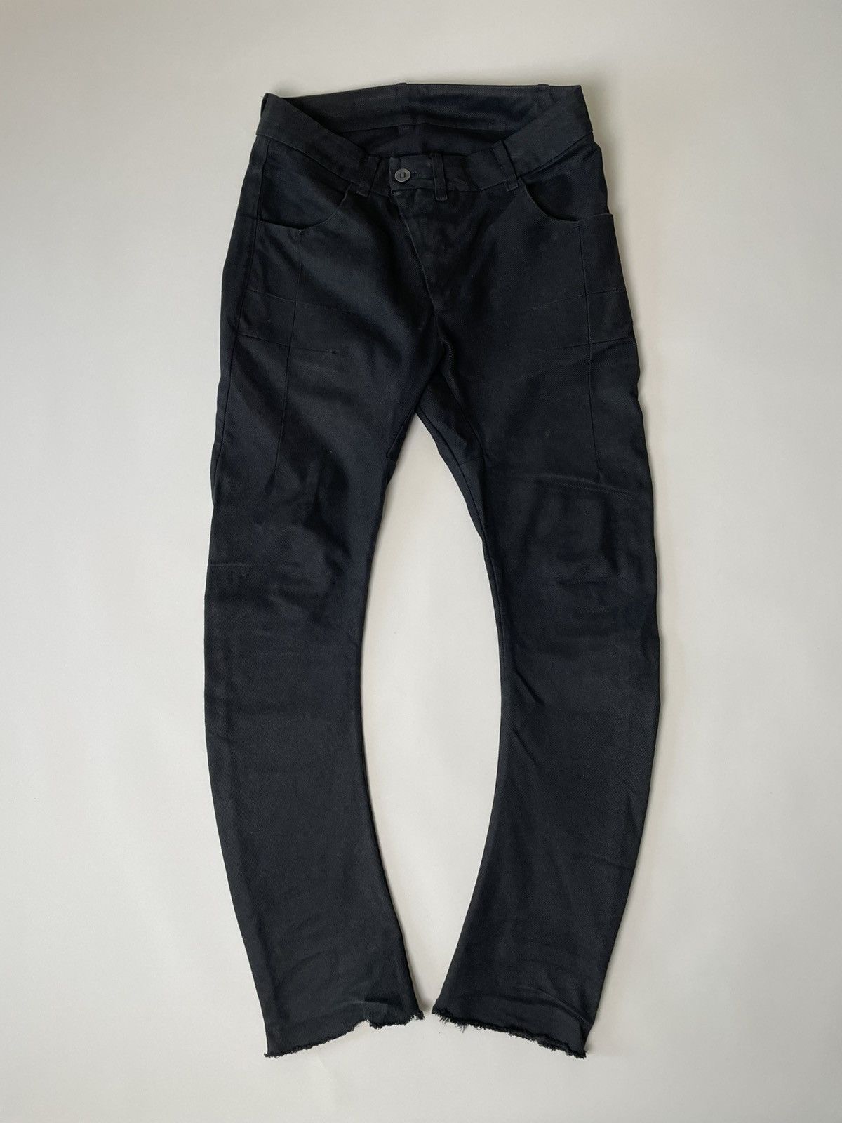 Boris Bidjan Saberi Boris Bidjan Saberi P13 light wax AW13-14 Black Denim Jeans Size US 32 / EU 48 - 1 Thumbnail