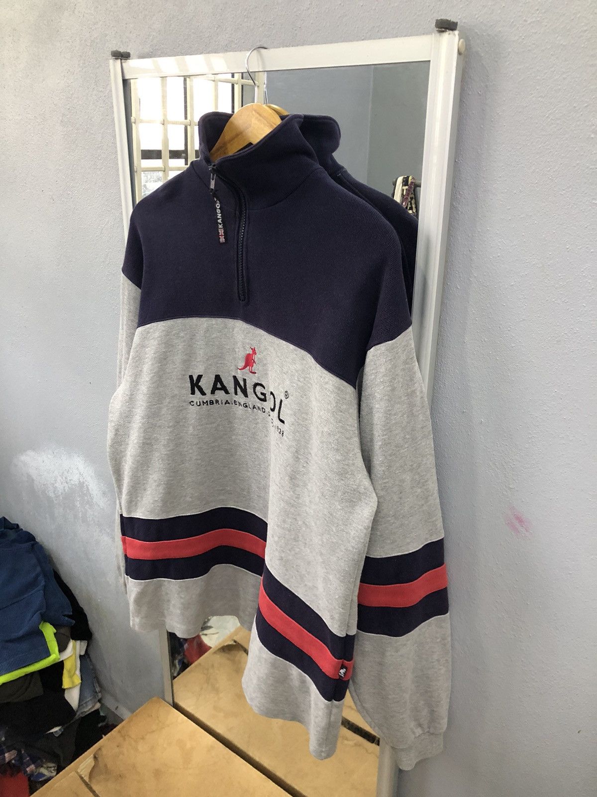 Kangol Rare Kangol Quarter Zip OG UK-JP Crossover Size US L / EU 52-54 / 3 - 2 Thumbnail