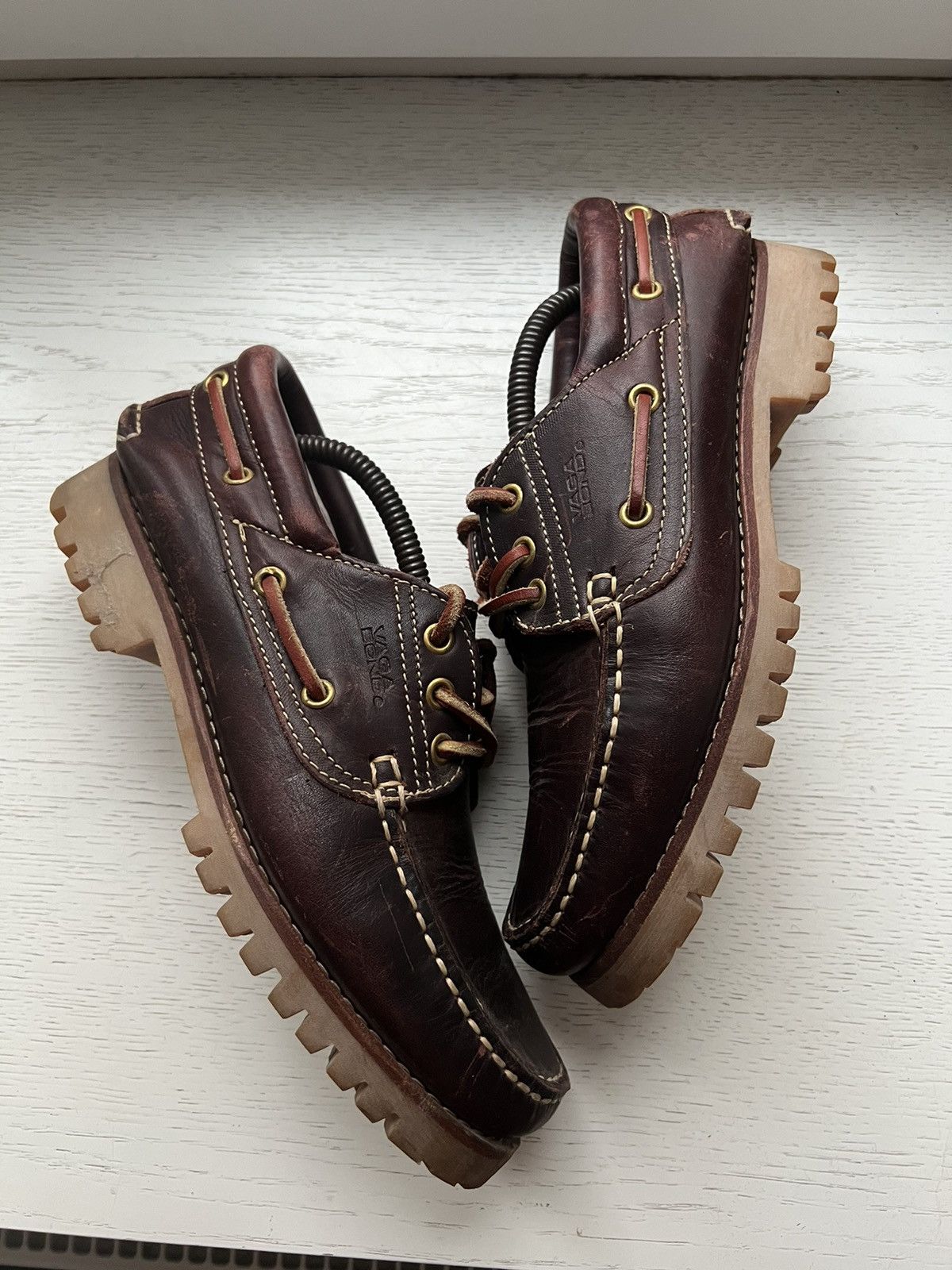 image of Genuine Leather Vagabond Vintage Cosmo 2.0 Leather Formal Loafers Shoes in Brown, Men's (Size 8)