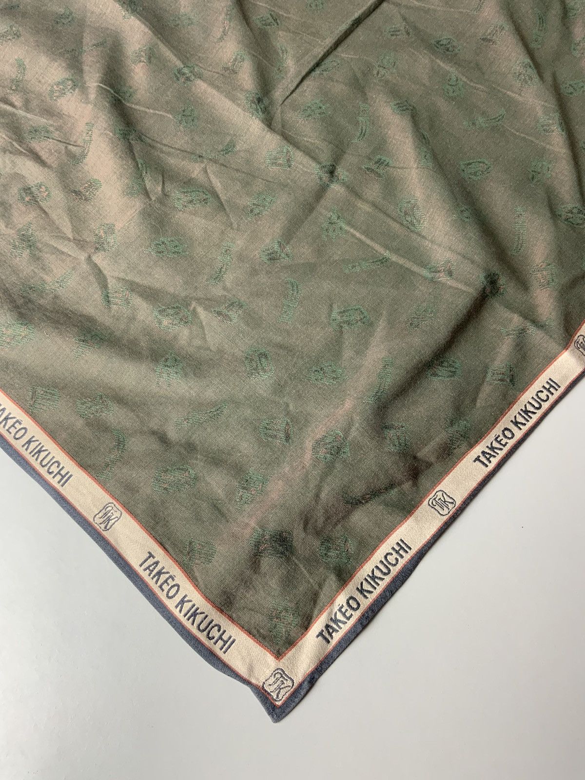 Takeo Kikuchi Takeo Kikuchi Monogram Japan Handkerchief Bandana Size ONE SIZE - 5 Thumbnail