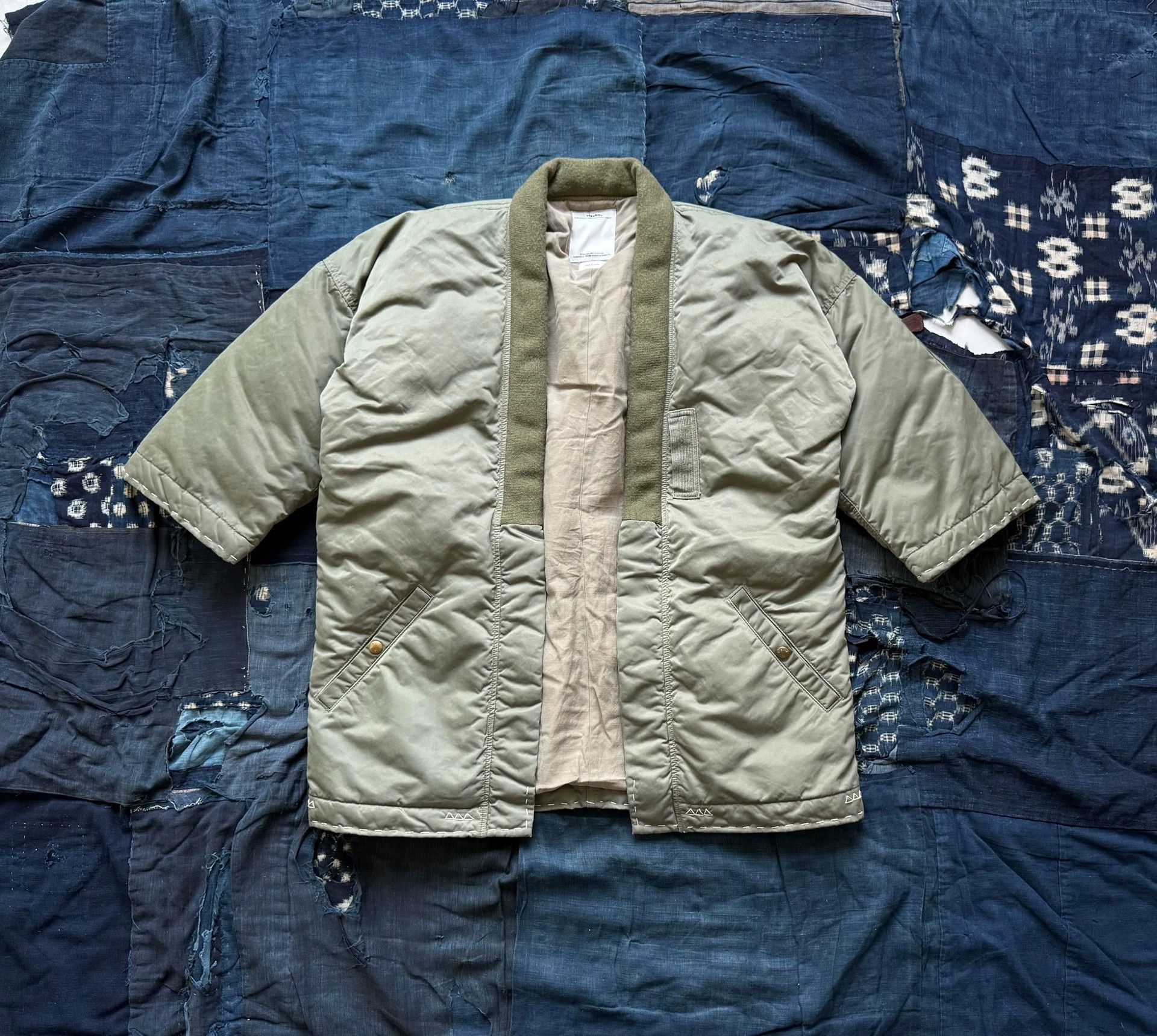 visvim 16AW Sanjuro Kimono Down Jkt Olive 4