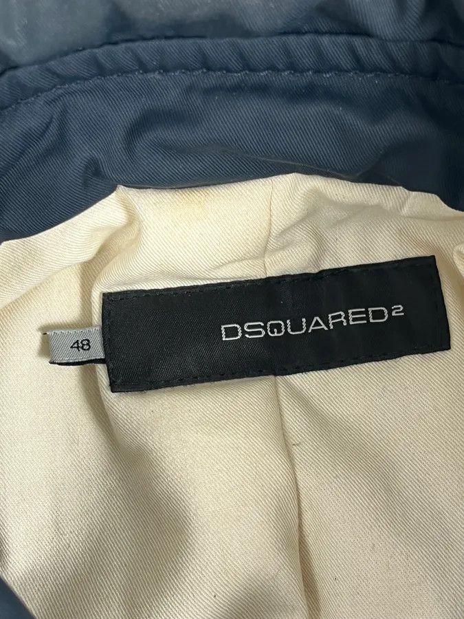 Dsquared2 AW2007 Dsquared2 Navy Asymmetrical Cargo Zip Jacket Size US M / EU 48-50 / 2 - 10 Thumbnail