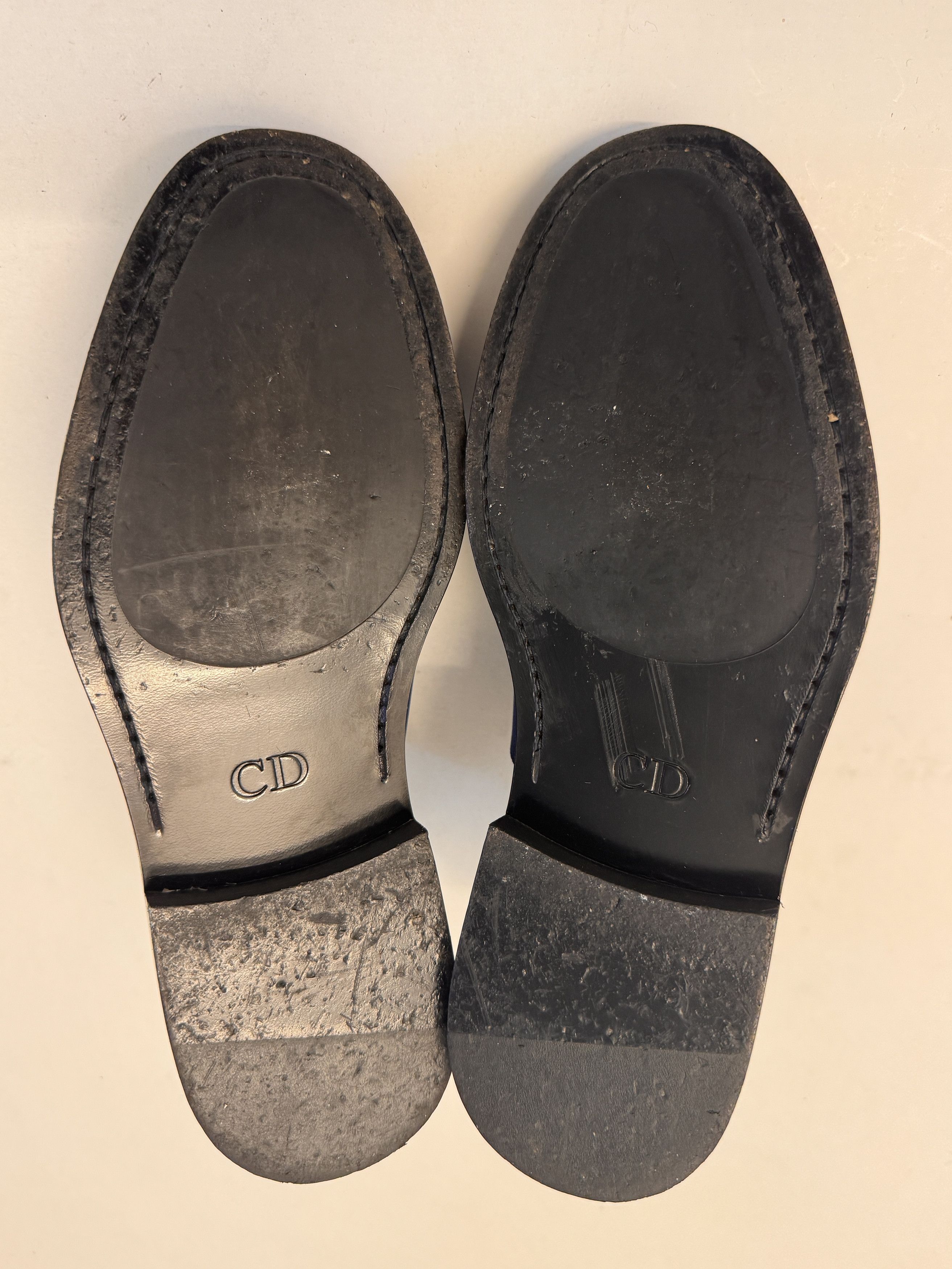 Dior DIOR HOMME H965 Derby Black Shoes with Blue belting EU39 Size US 6 / EU 39 - 10 Thumbnail
