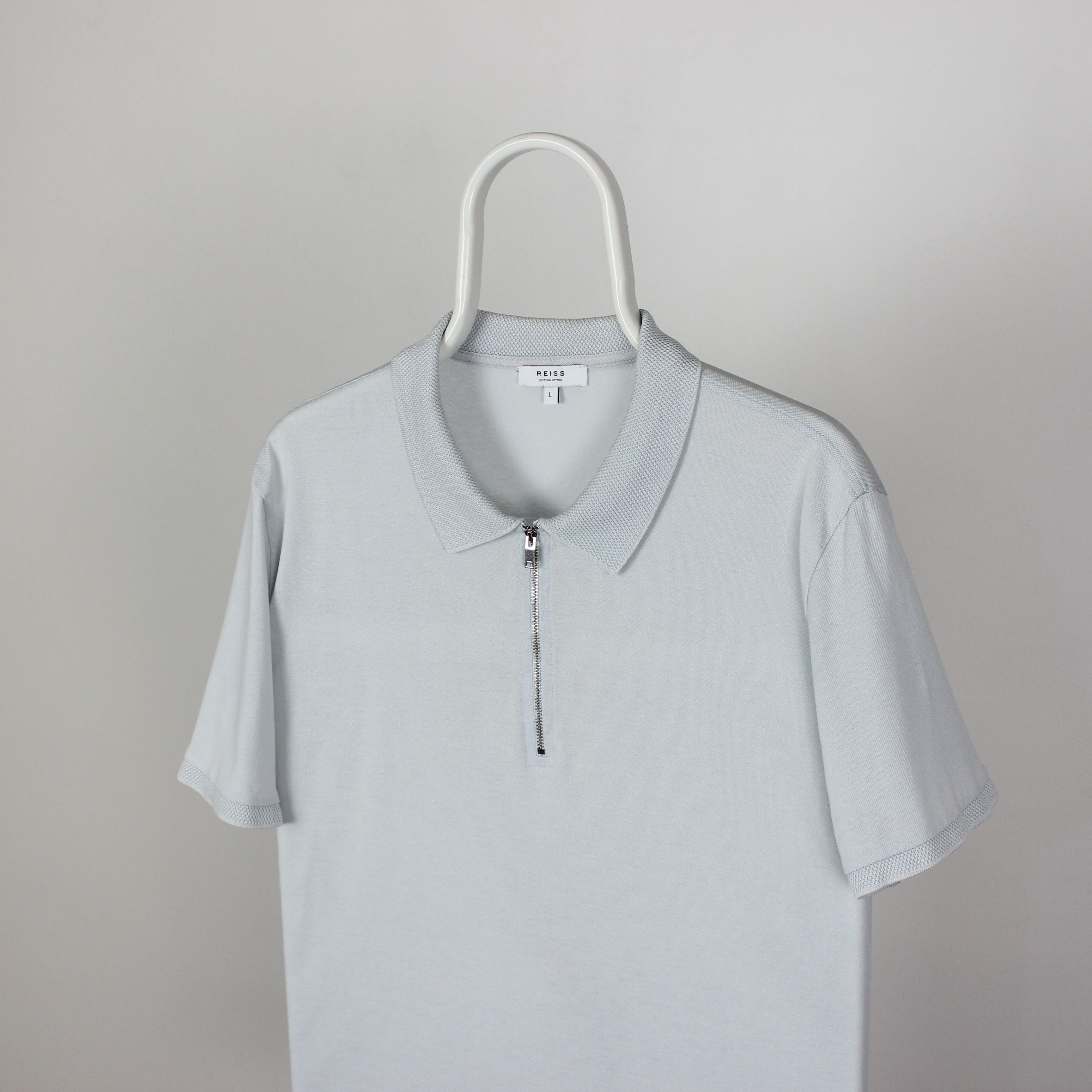 Reiss Reiss polo shirt men cotton zip M L Size US L / EU 52-54 / 3 - 1 Thumbnail
