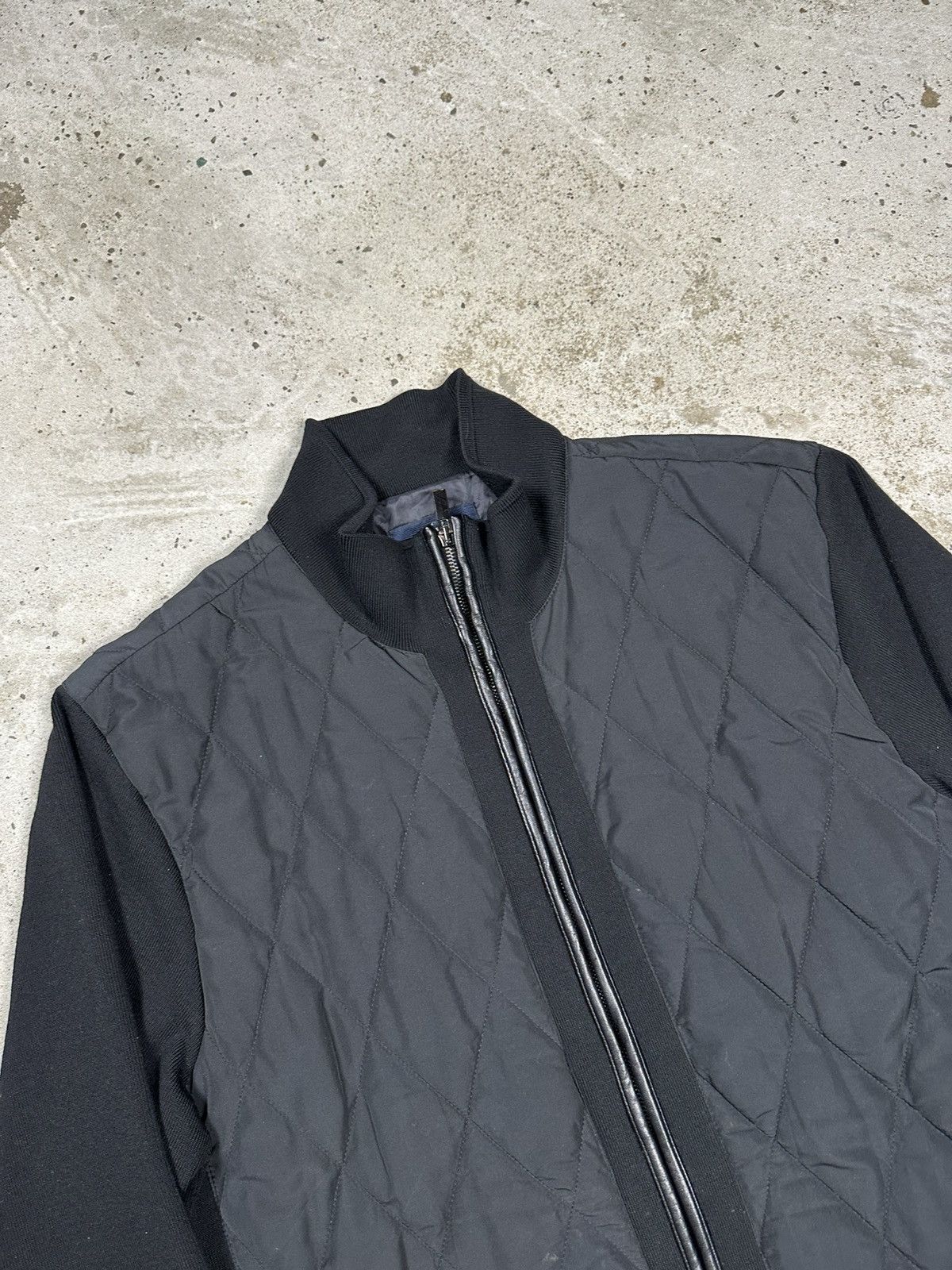 Paul & Shark Paul & Shark Hybrid Wool Jacket Leather Trims Quilted Size US XL / EU 56 / 4 - 7 Thumbnail
