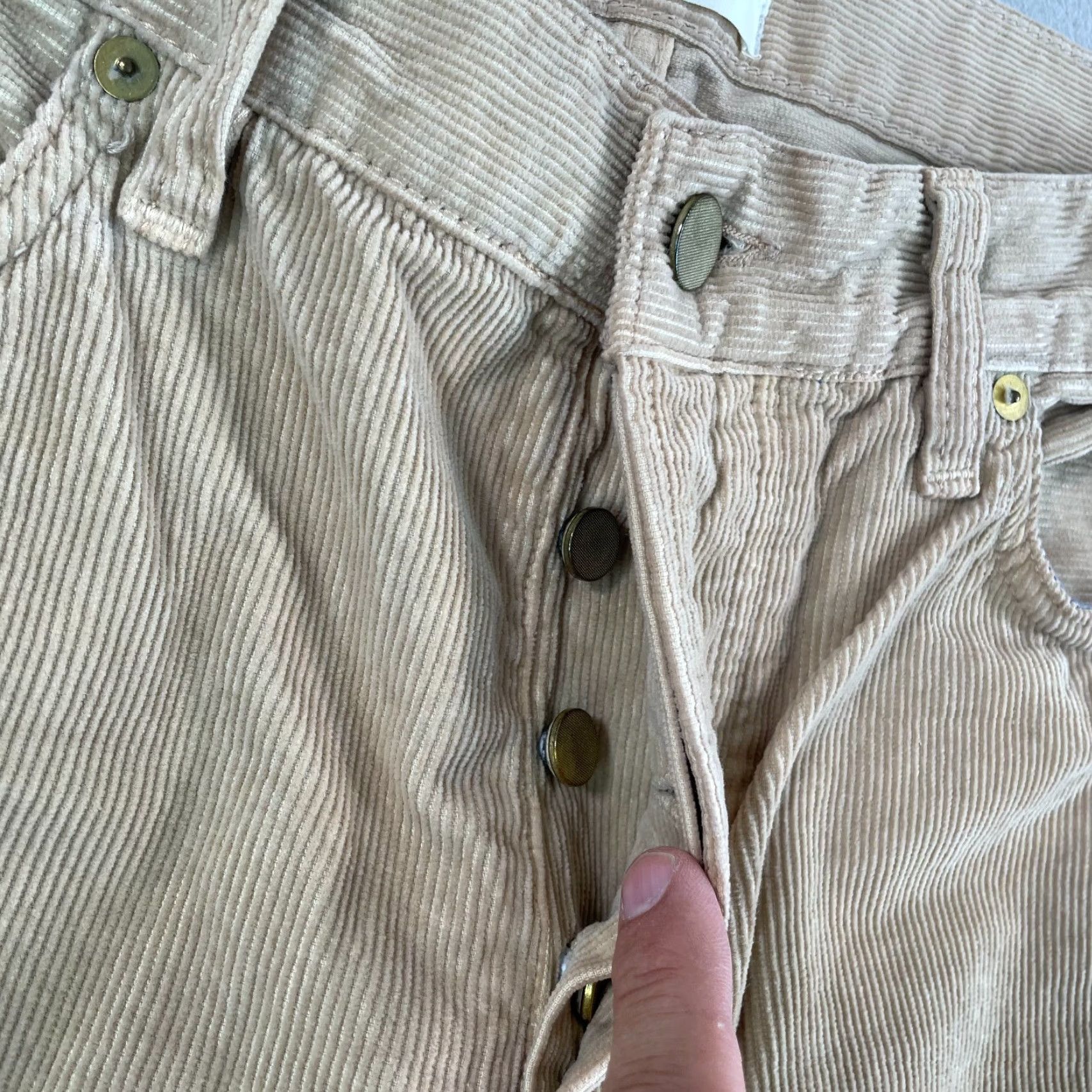 Sid Mashburn Sid Mashburn Pants Corduroy Chino Straight Leg Men 34x28 Khaki Designer Beige Beige? Size US 34 / EU 50 - 5 Thumbnail