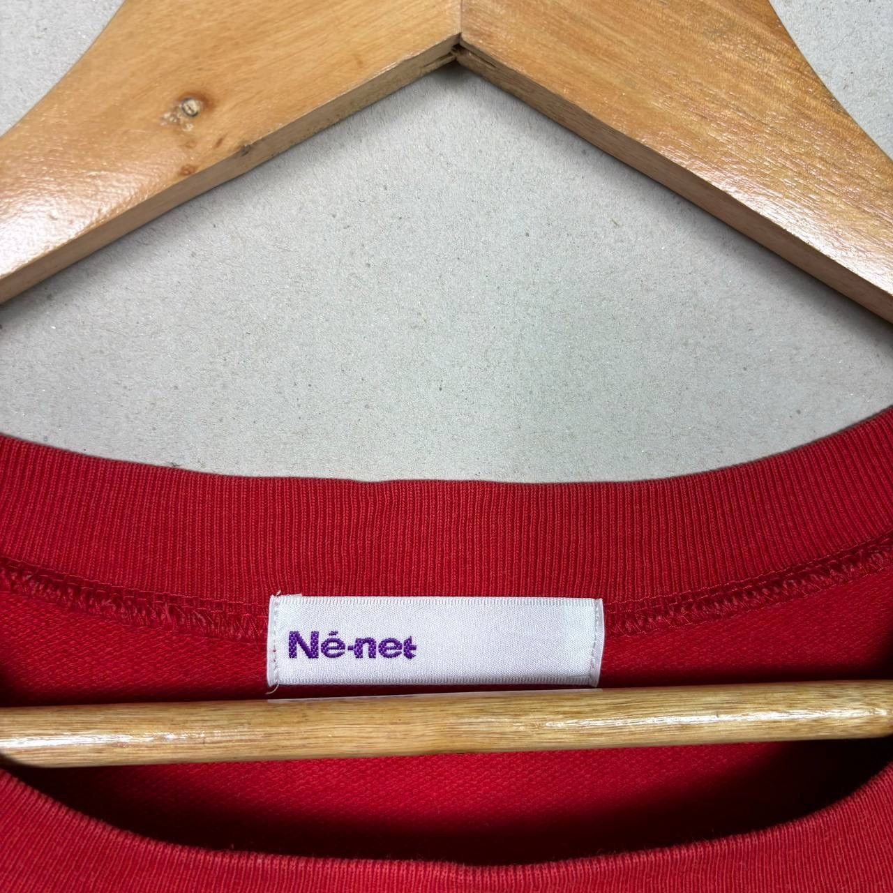Ne-Net ⁠Ne-Net Issey Miyake Sock Sweatshirt Archive Japan Red Sz 3⁠ Size US M / EU 48-50 / 2 - 6 Thumbnail