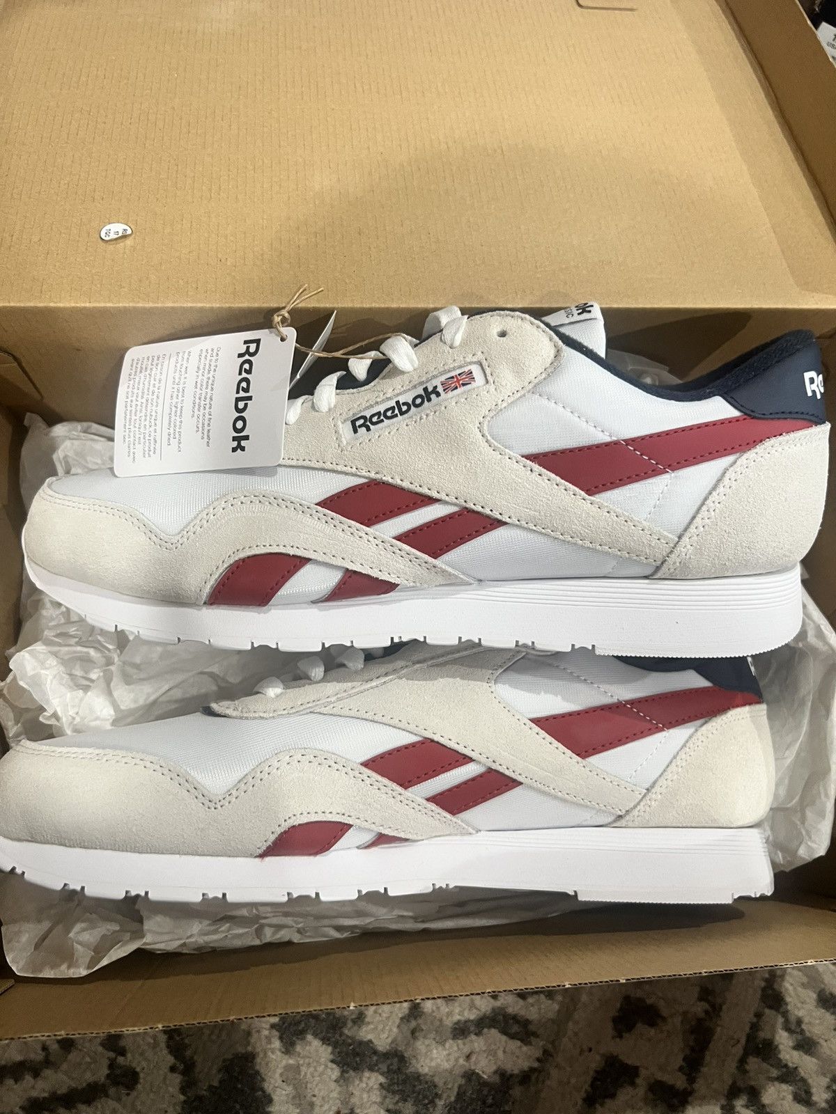 Reebok Reebok Classics White Blue Size US 12 / EU 45 - 3 Thumbnail