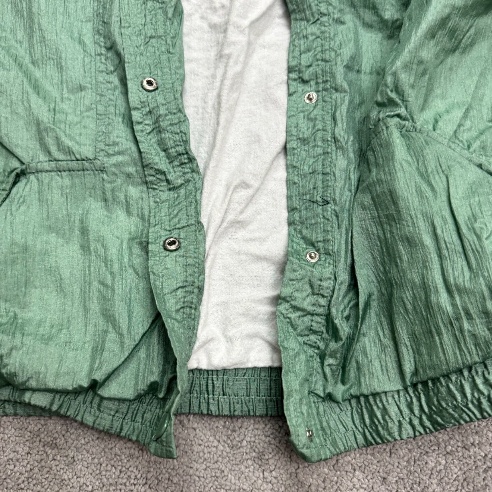 Haband VINTAGE Haband Windbreaker Jacket Womens XL Green 90s Classic Snap Size XL / US 12-14 / IT 48-50 - 4 Thumbnail