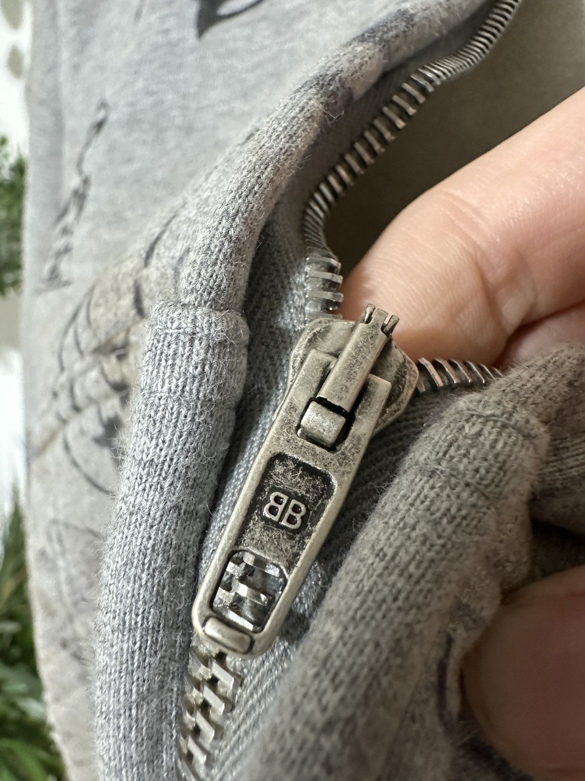 Balenciaga Balenciaga Tattoo zip hoodie grey Size US M / EU 48-50 / 2 - 9 Thumbnail
