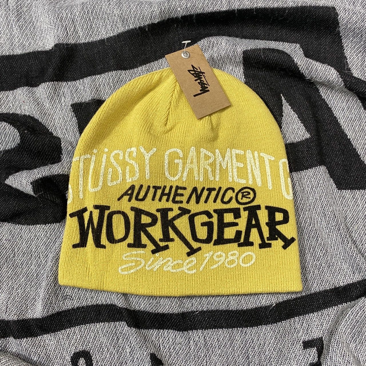 Stussy STUSSY WORKGEAR SKULLCAP BEANIE HAT • MUSTARD Size ONE SIZE - 1 Thumbnail