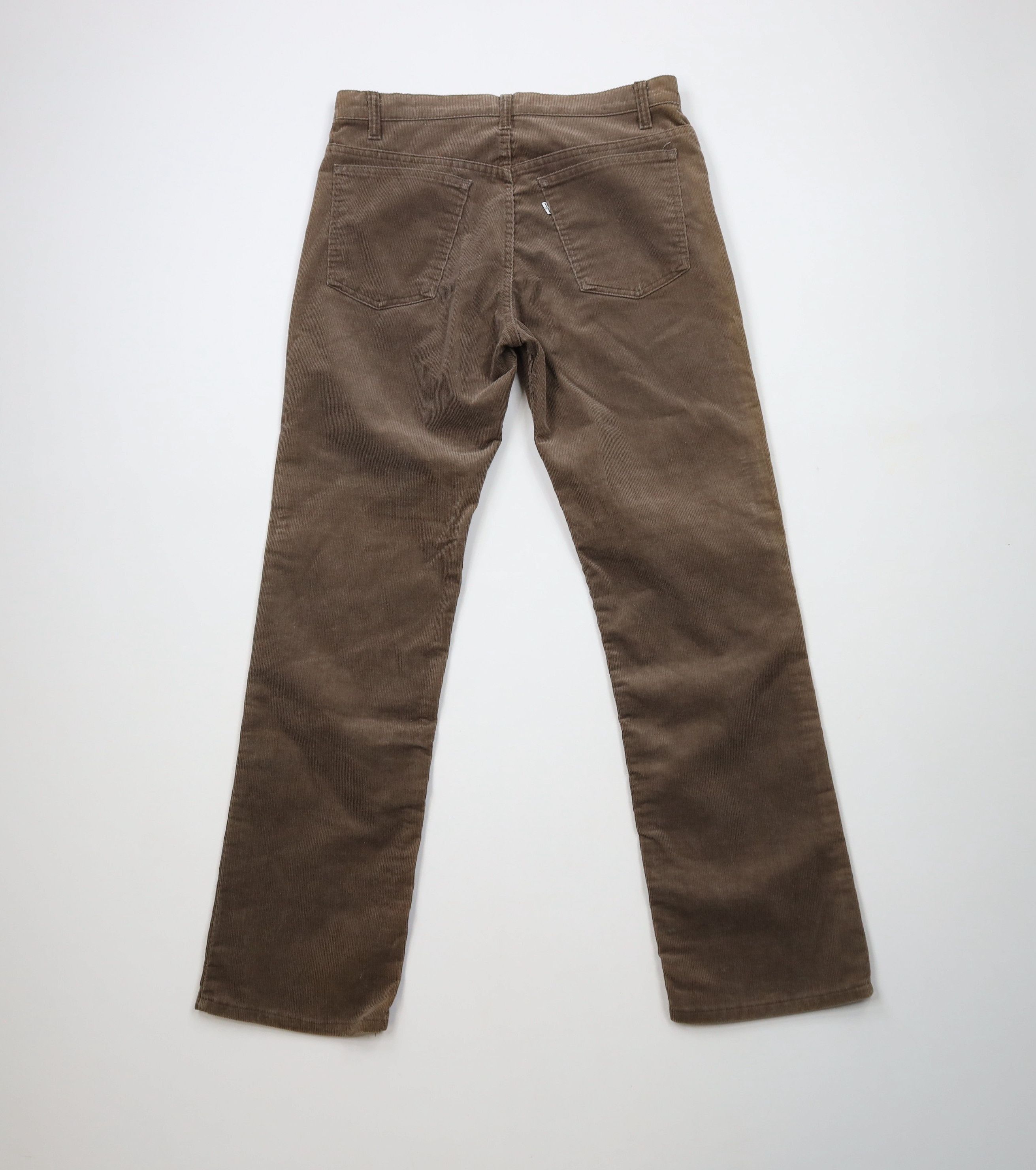 Levi's × Vintage Vintage 70s 80s Levis Leg Corduroy Chino Pants Brown USA Size US 32 / EU 48 - 10 Thumbnail