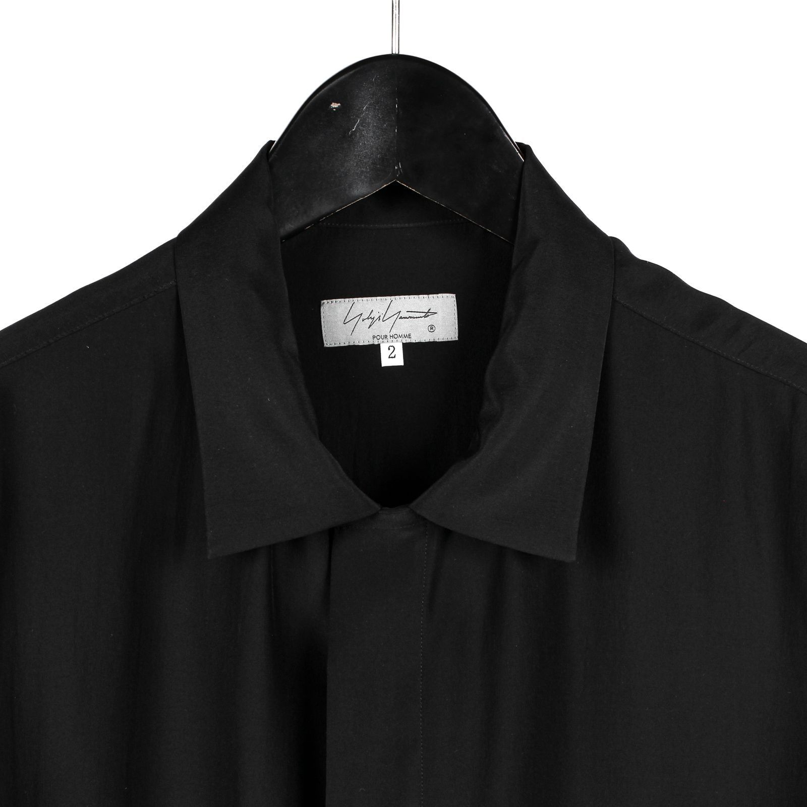 Yohji Yamamoto Yohji Yamamoto Pour Homme - Silk Dahlia Layered Aloha Blouse Size US M / EU 48-50 / 2 - 6 Thumbnail