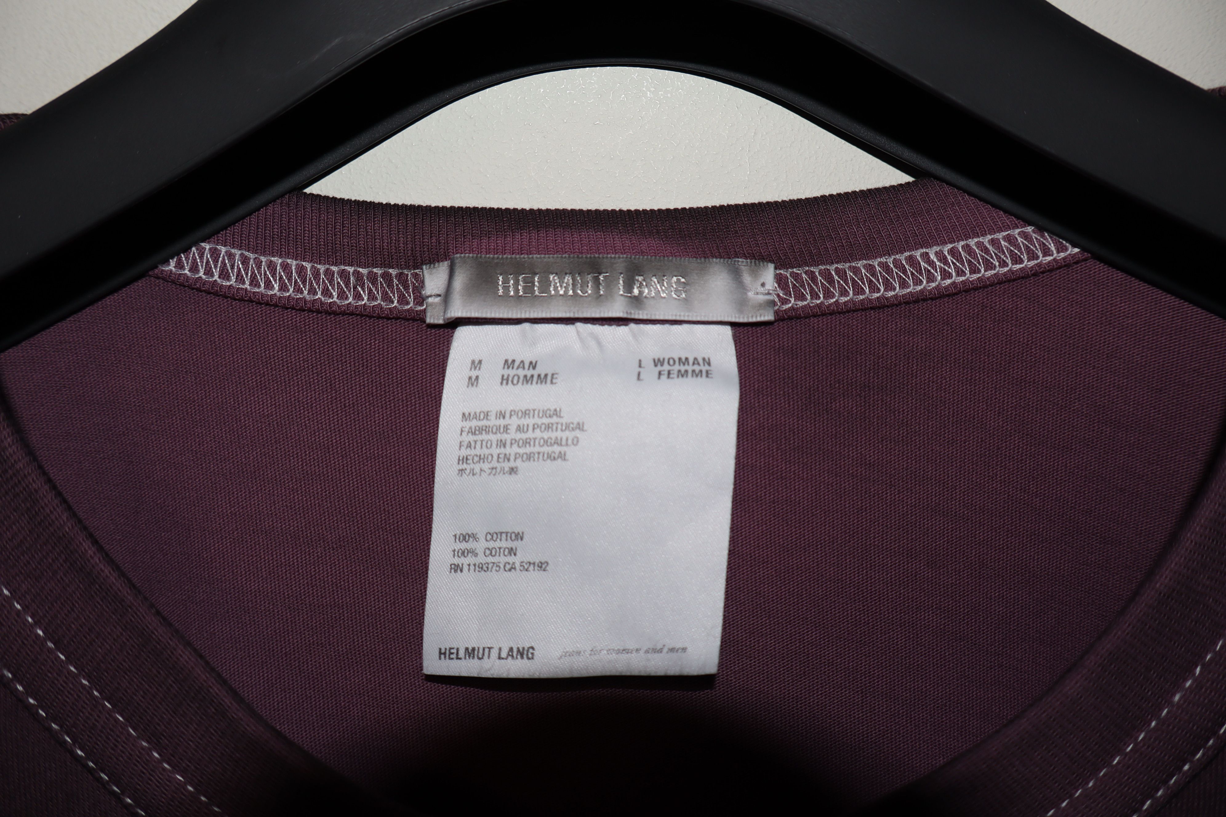 Helmut Lang Dyed effect t-shirt Size US M / EU 48-50 / 2 - 4 Thumbnail