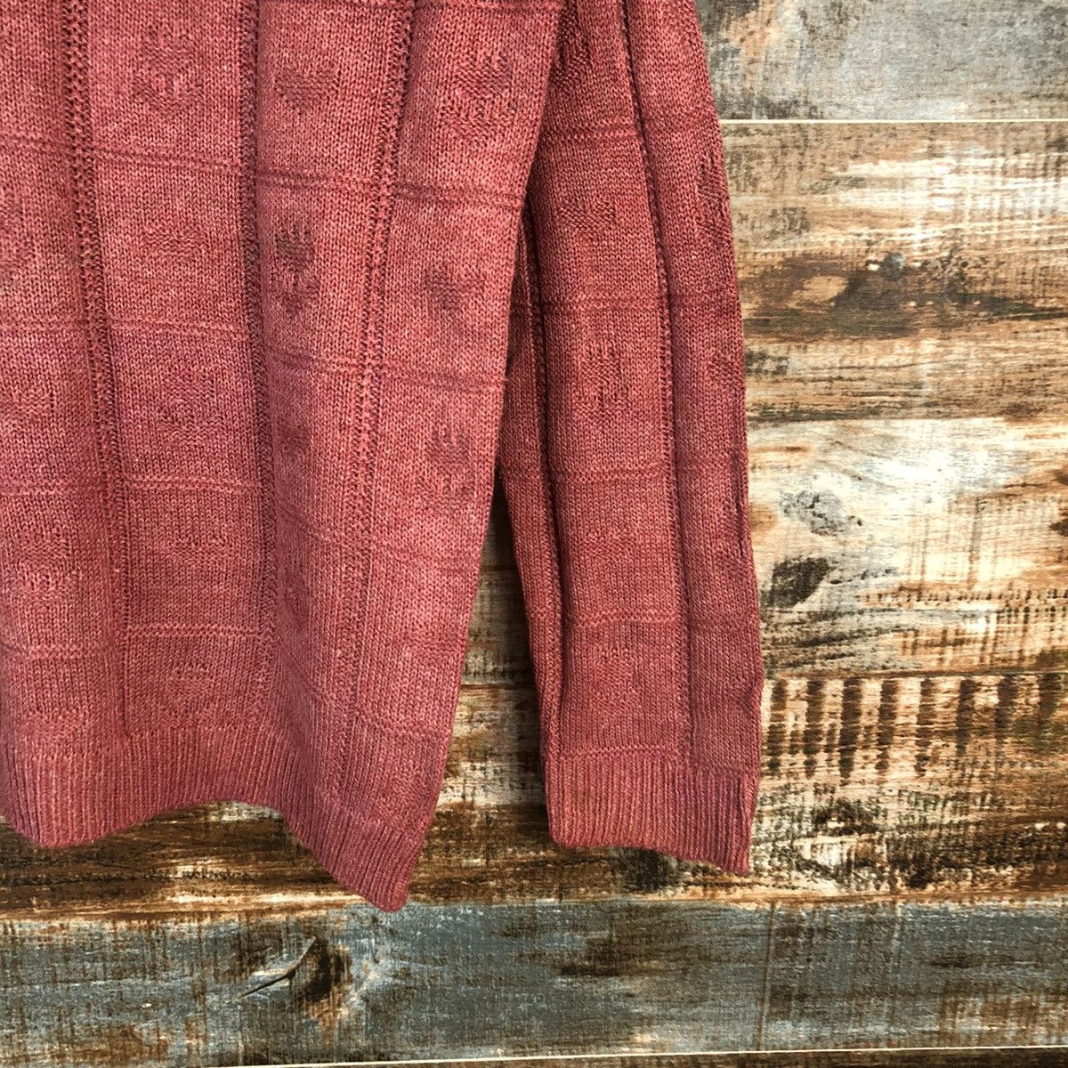 Homespun Knitwear × Japanese Brand T Bis Studio Pink Knitwear #A1775 Size M / US 6-8 / IT 42-44 - 8 Thumbnail