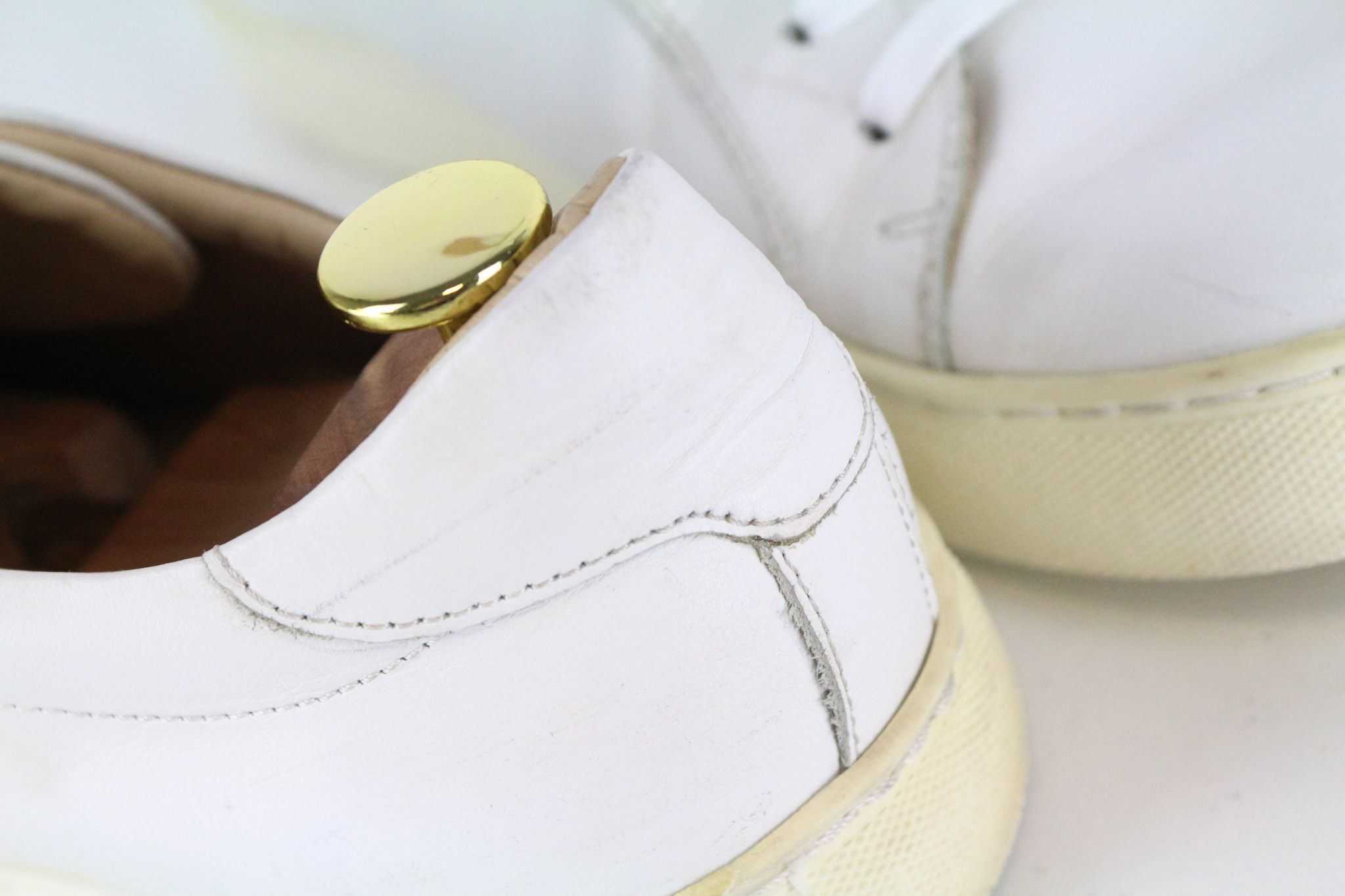Suitsupply EU43 White Leather Laced Sneakers 73655 Size US 10 / EU 43 - 9 Thumbnail