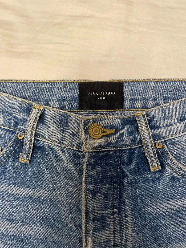 Fear of God Fear of God Blue splash ink Size US 30 / EU 46 - 5 Thumbnail
